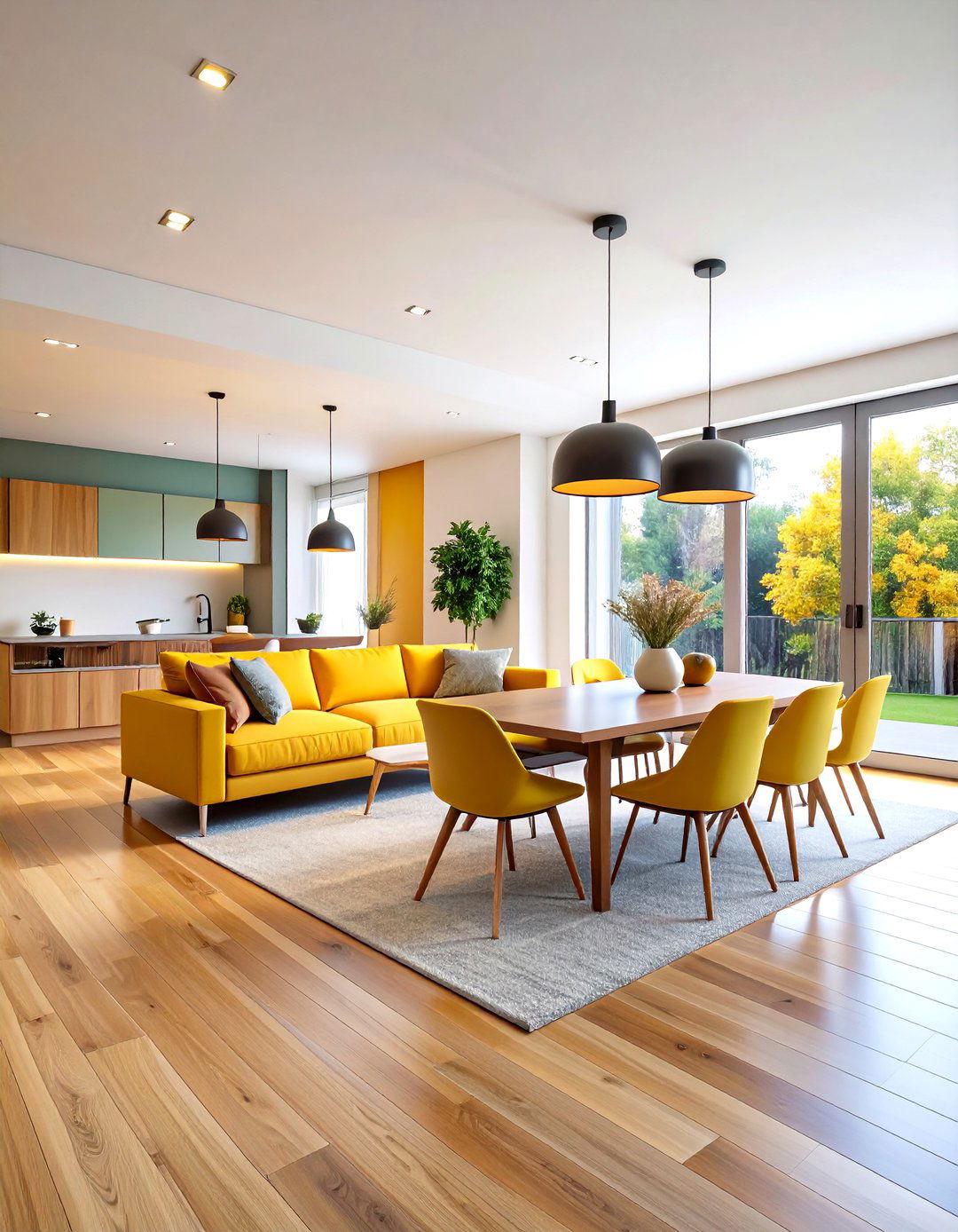 Minimalist Open Concept Living Dining - 24 Minimalist Living Room Ideas