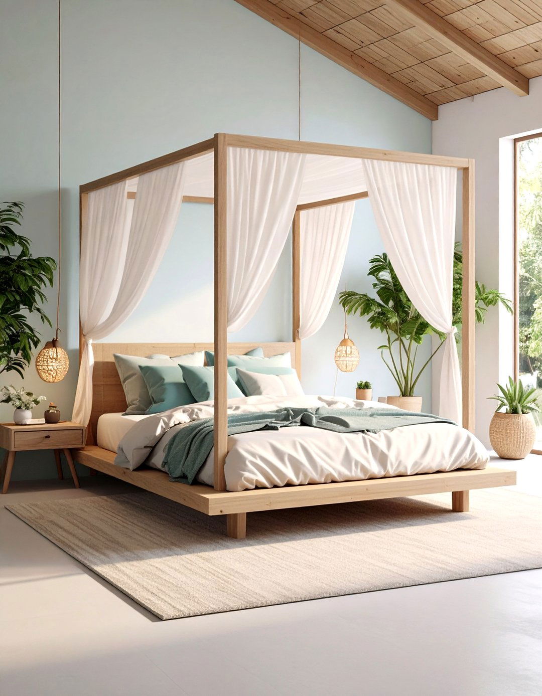 Minimalist Platform Canopy Bed - 24 Canopy Bed Ideas