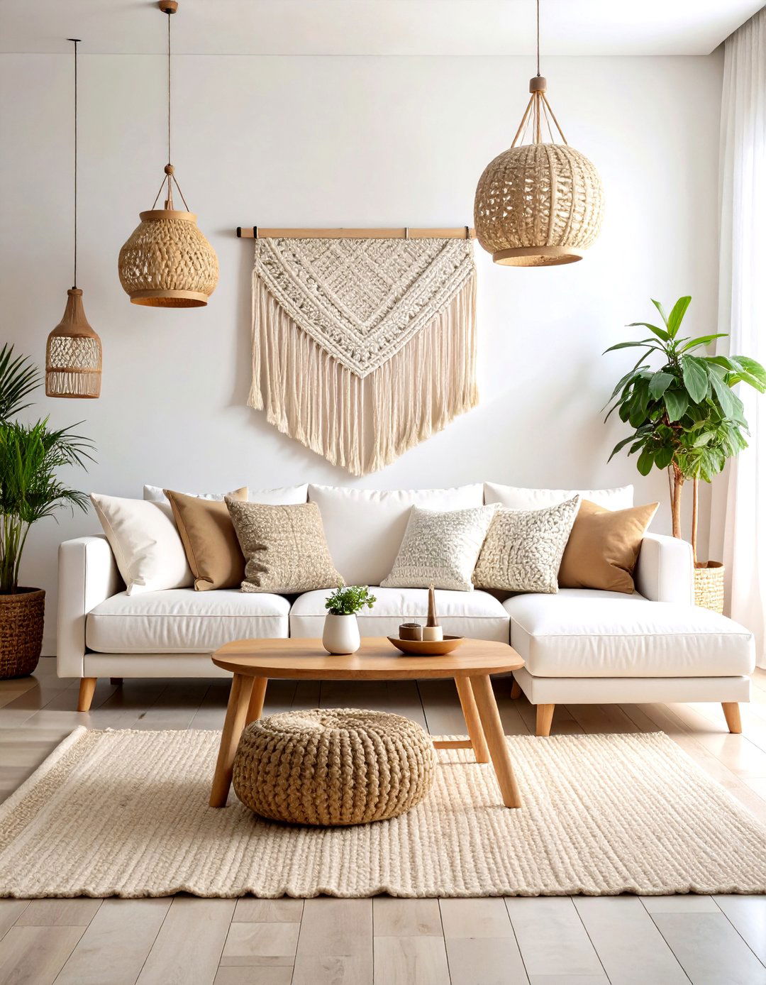 Minimalist Scandi Boho Fusion - 24 Colorful Boho Living Room Ideas