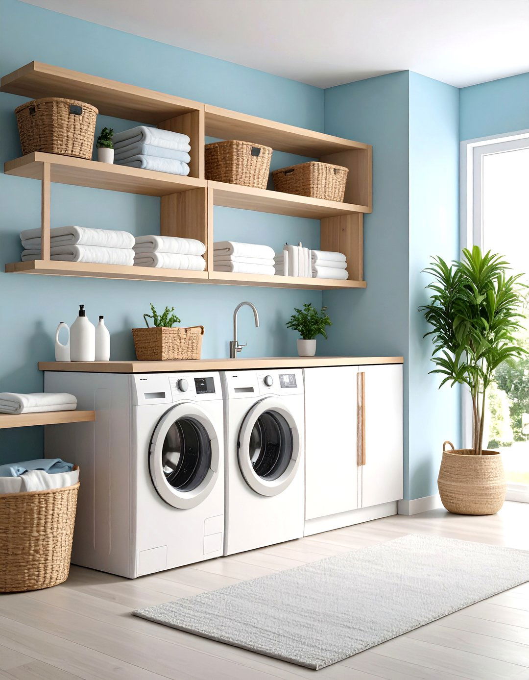 Minimalist Scandinavian Efficiency - 24 Laundry Room Decor Ideas