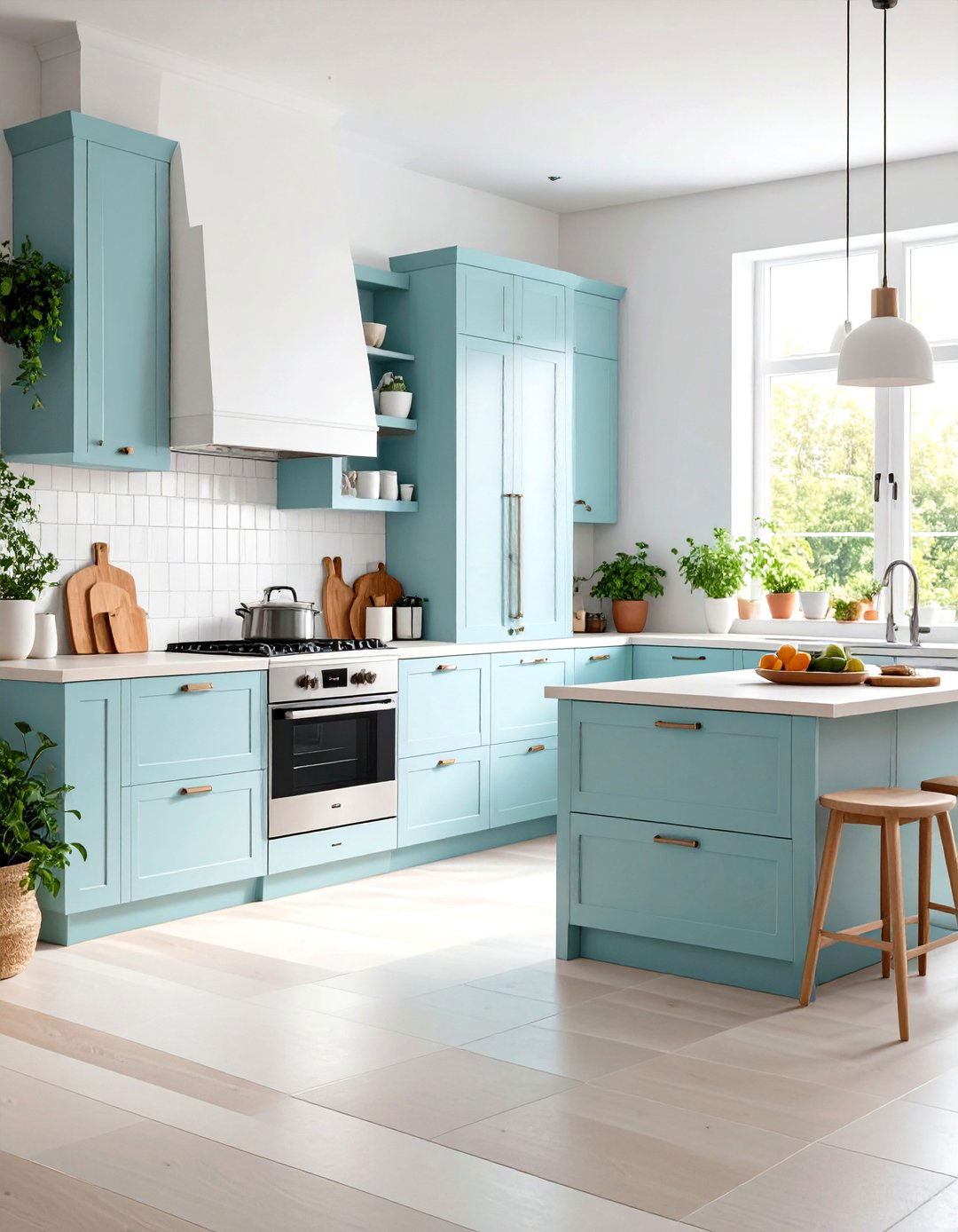 Minimalist Scandinavian Linoleum Styles - 24 Linoleum Kitchen Flooring Ideas