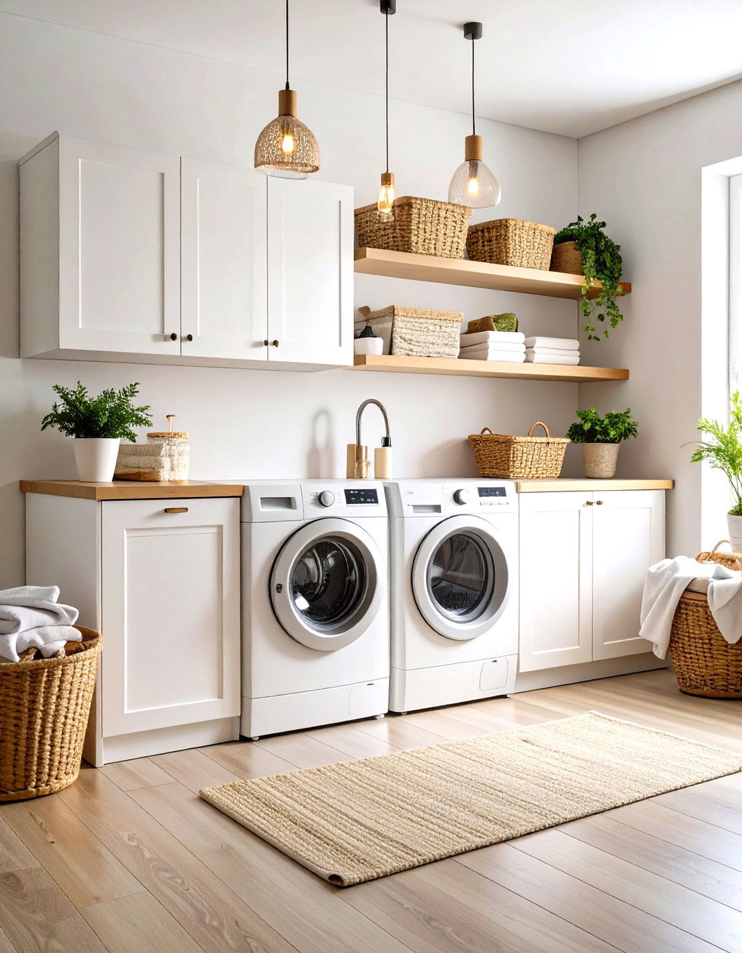 Minimalist Scandinavian Sanctuary - 24 Modern Laundry Room Ideas