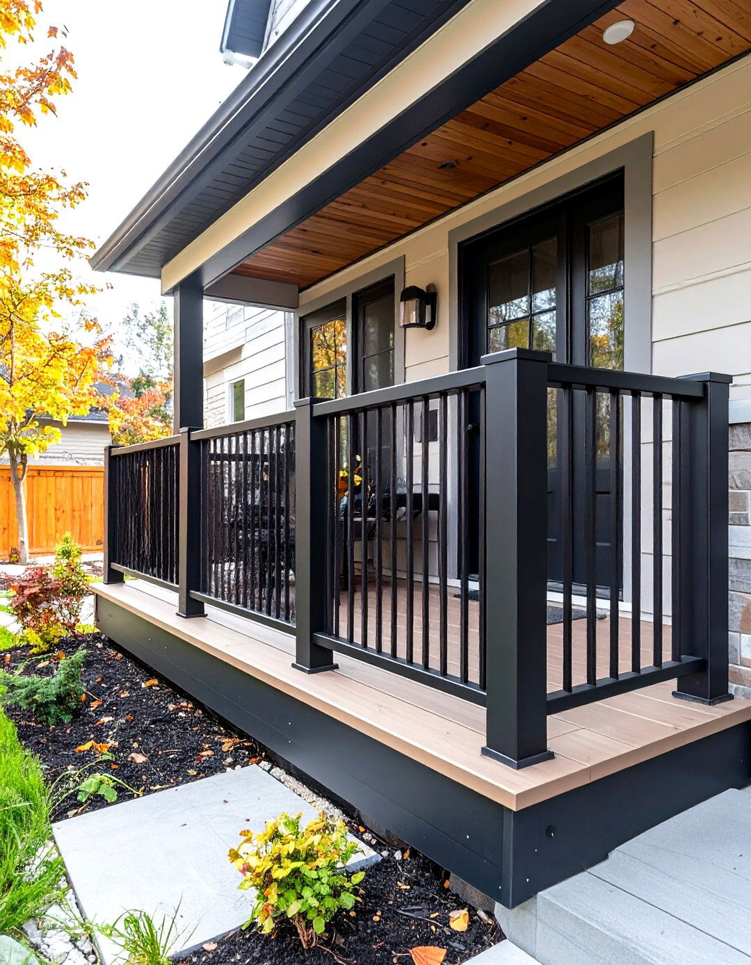 Minimalist Steel Frame Constructions - 24 Front Porch Railing Ideas