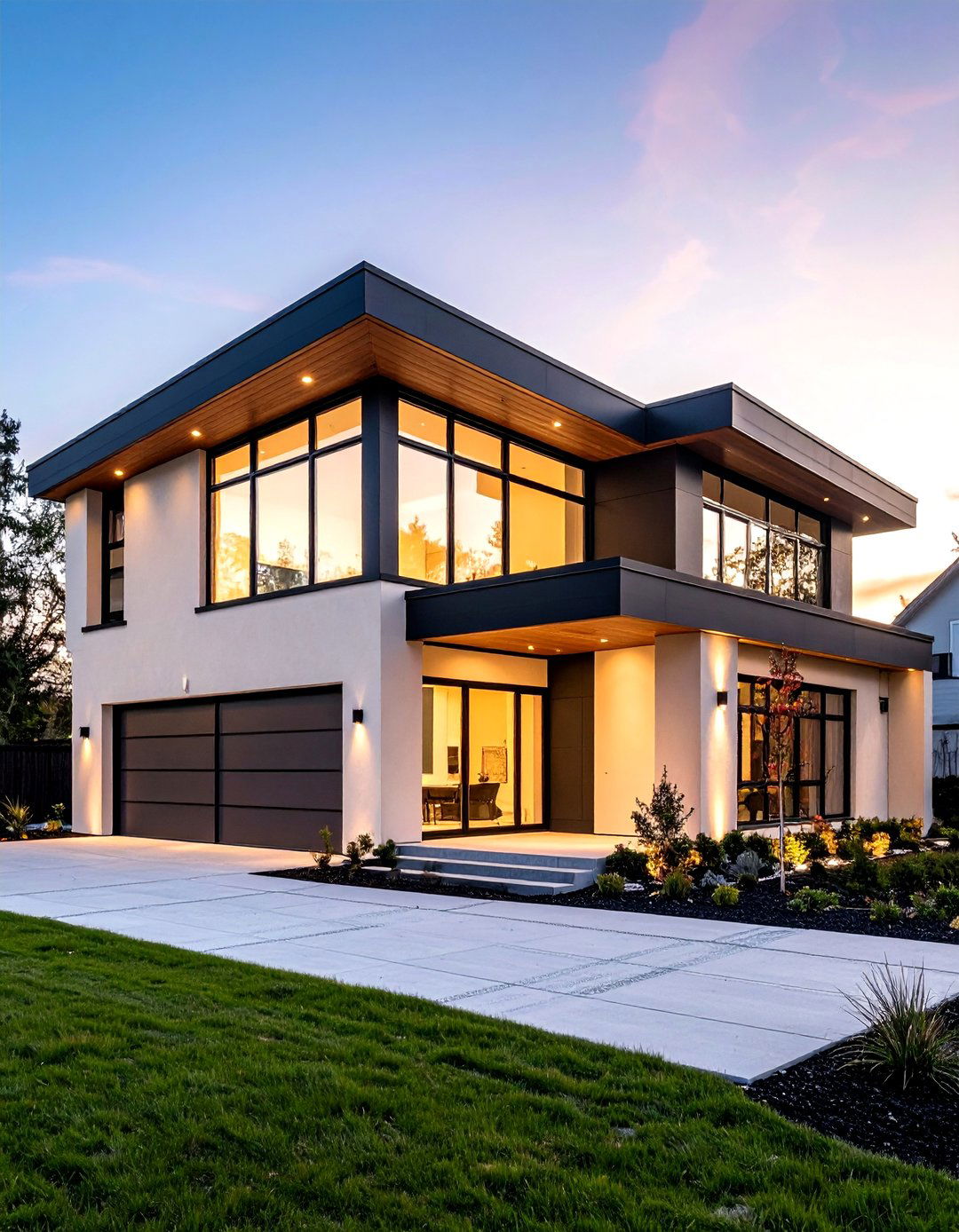 Minimalist Stucco Design - 24 beige and black house exterior ideas