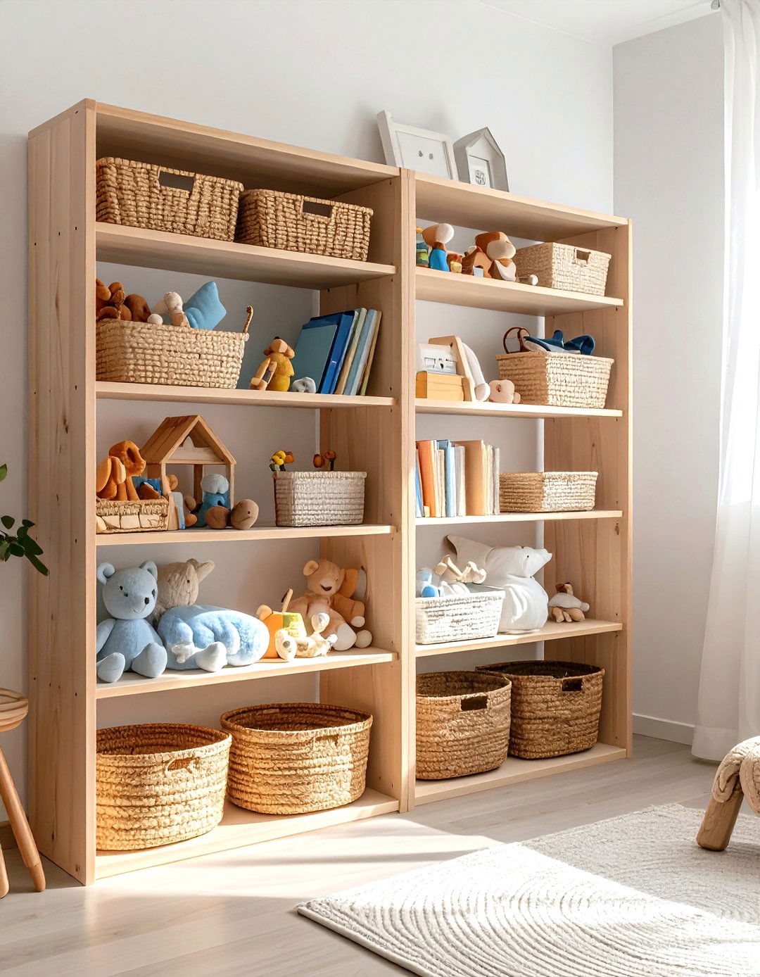 Minimalist Toy Storage - 24 Minimalist Nursery Ideas