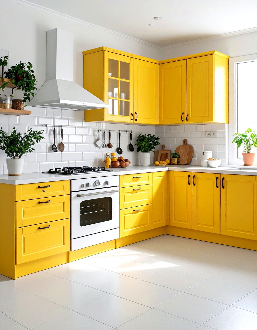 Minimalist White Kitchen with Hidden Storage - 24 Small White Kitchen Ideas