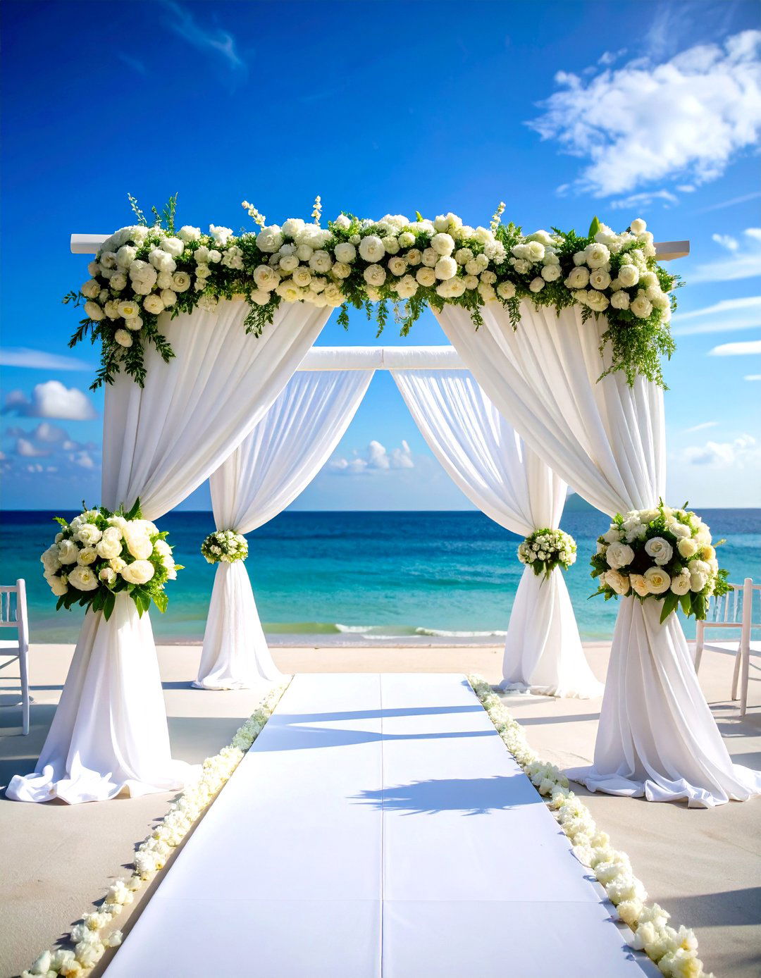 Minimalist White Wedding Arch - 24 Wedding Arch Ideas