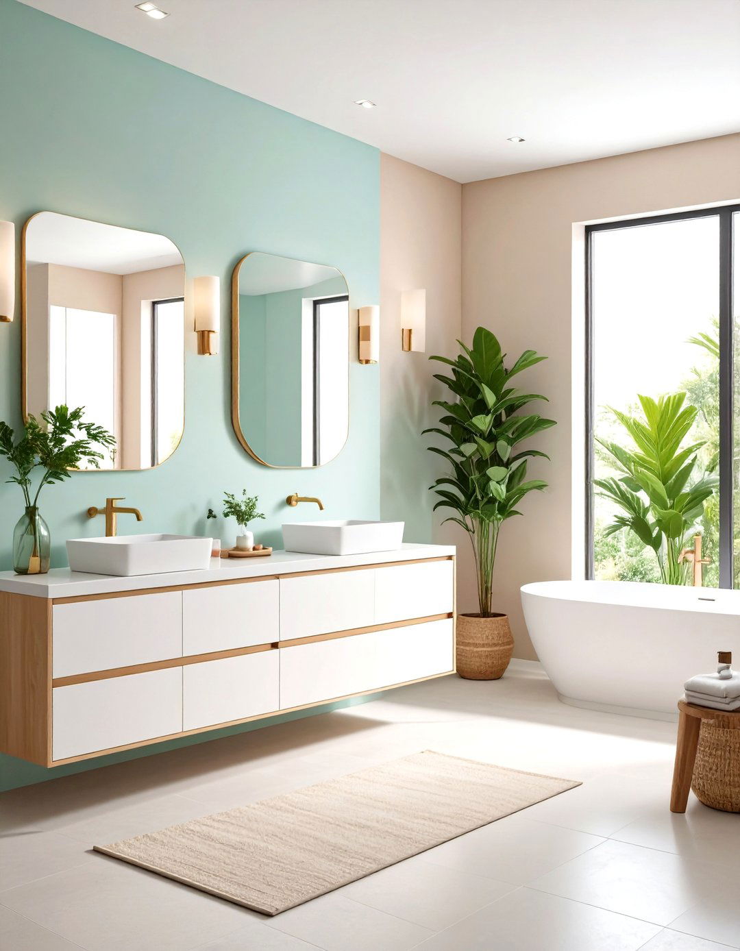 Minimalist Zen Configuration - 24 Jack and Jill Bathroom Ideas