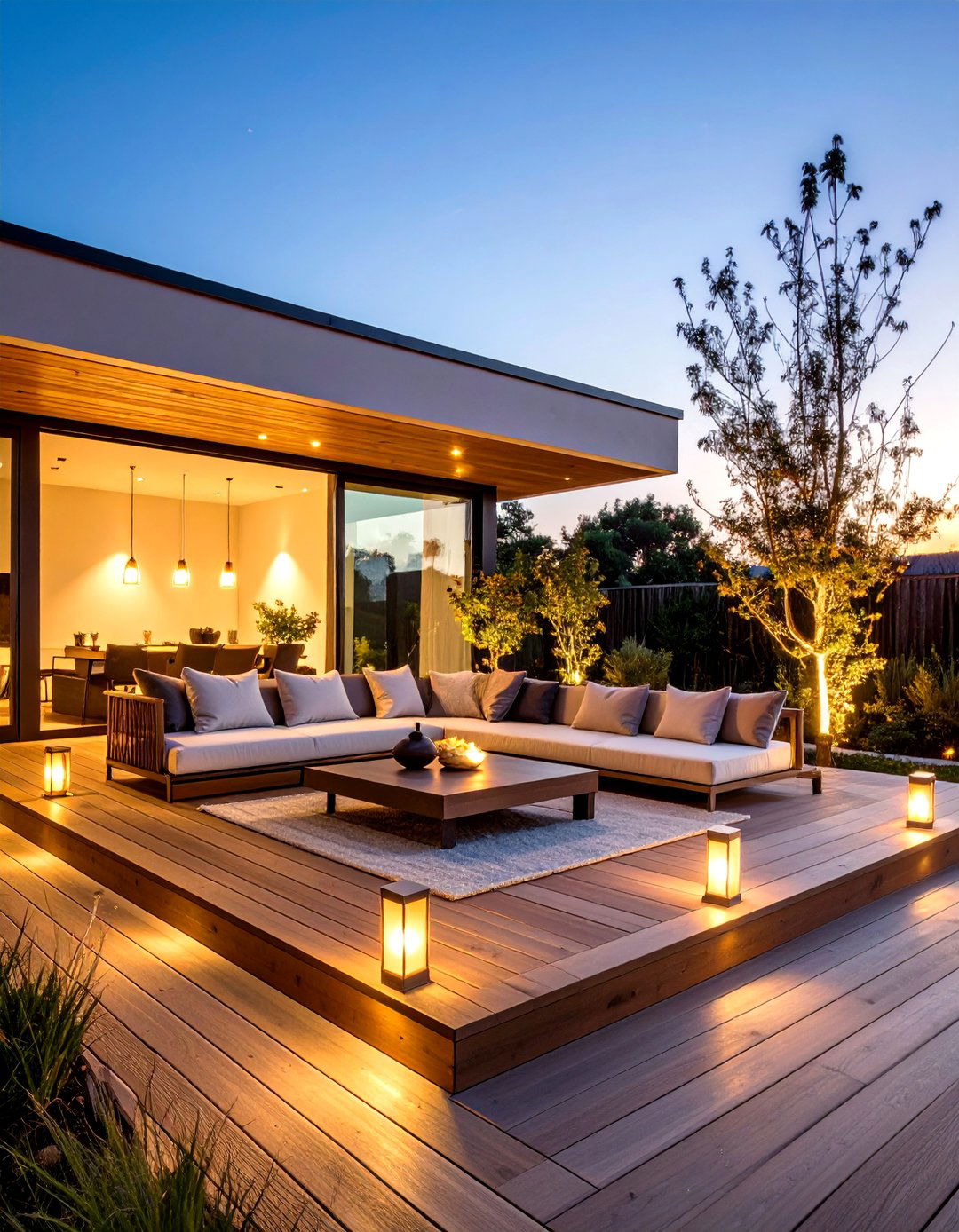 Minimalist Zen Deck Lighting - 24 Deck Lighting Ideas