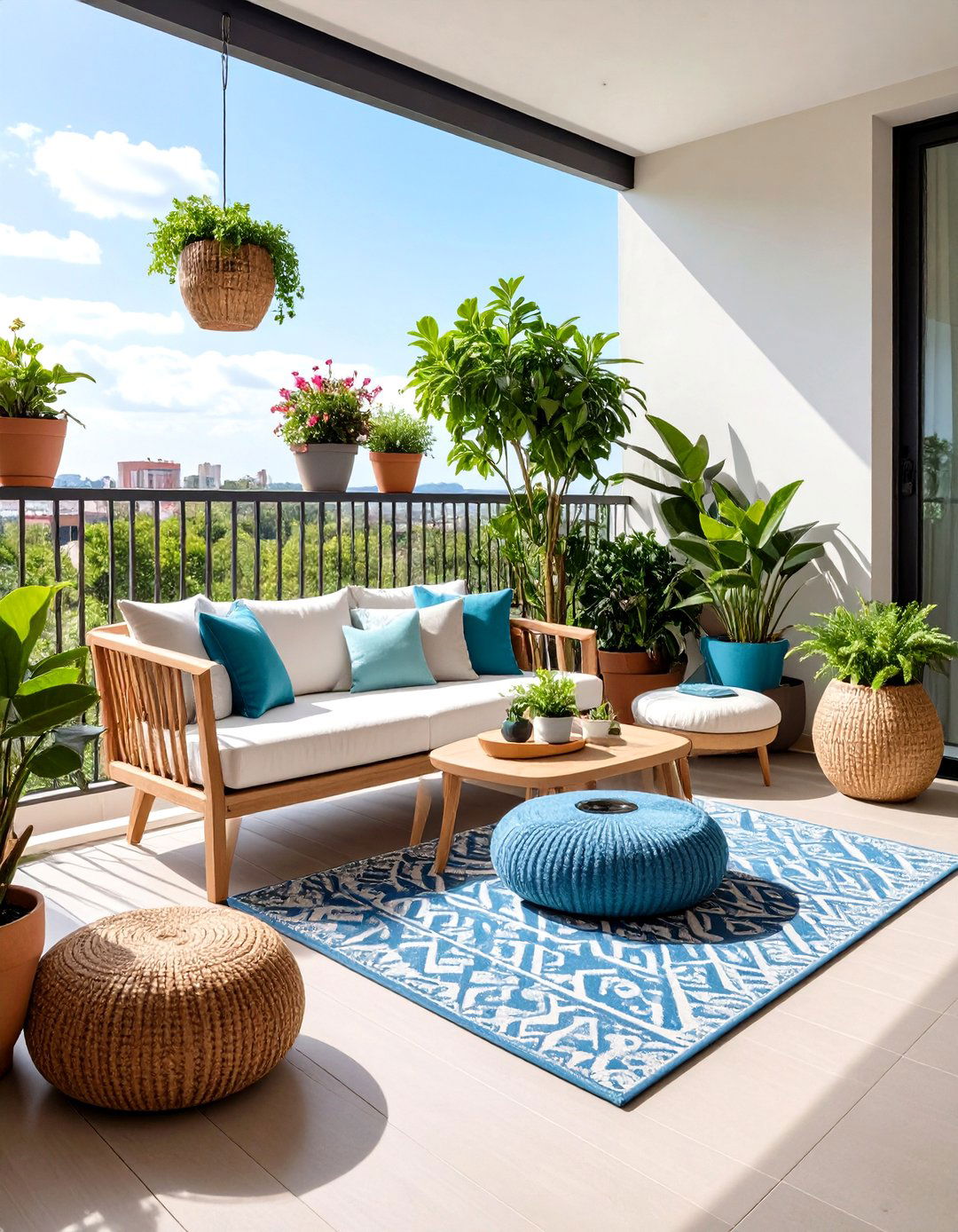 Minimalist Zen Design with Cooling Elements - 24 Dog Balcony Ideas