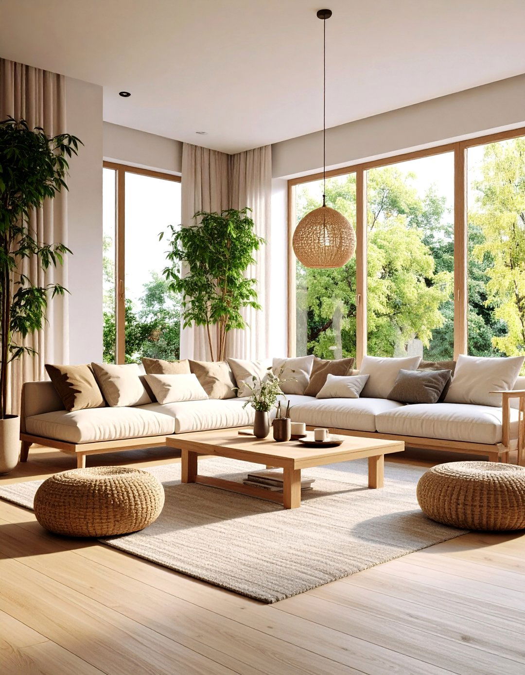 Minimalist Zen Living Room Retreat - 24 Apartment Small Living Room Ideas