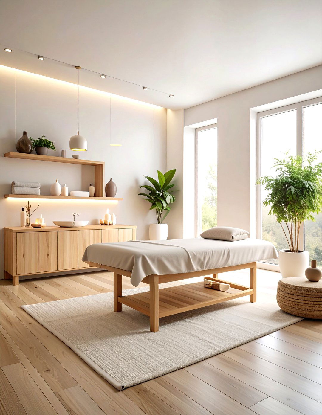 Minimalist Zen Massage Room - 24 Massage Room Setup Ideas