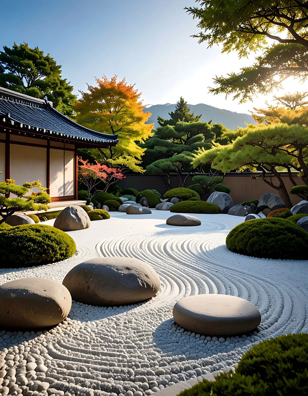 Minimalist Zen Pebble Garden - 24 Tiered Garden Ideas