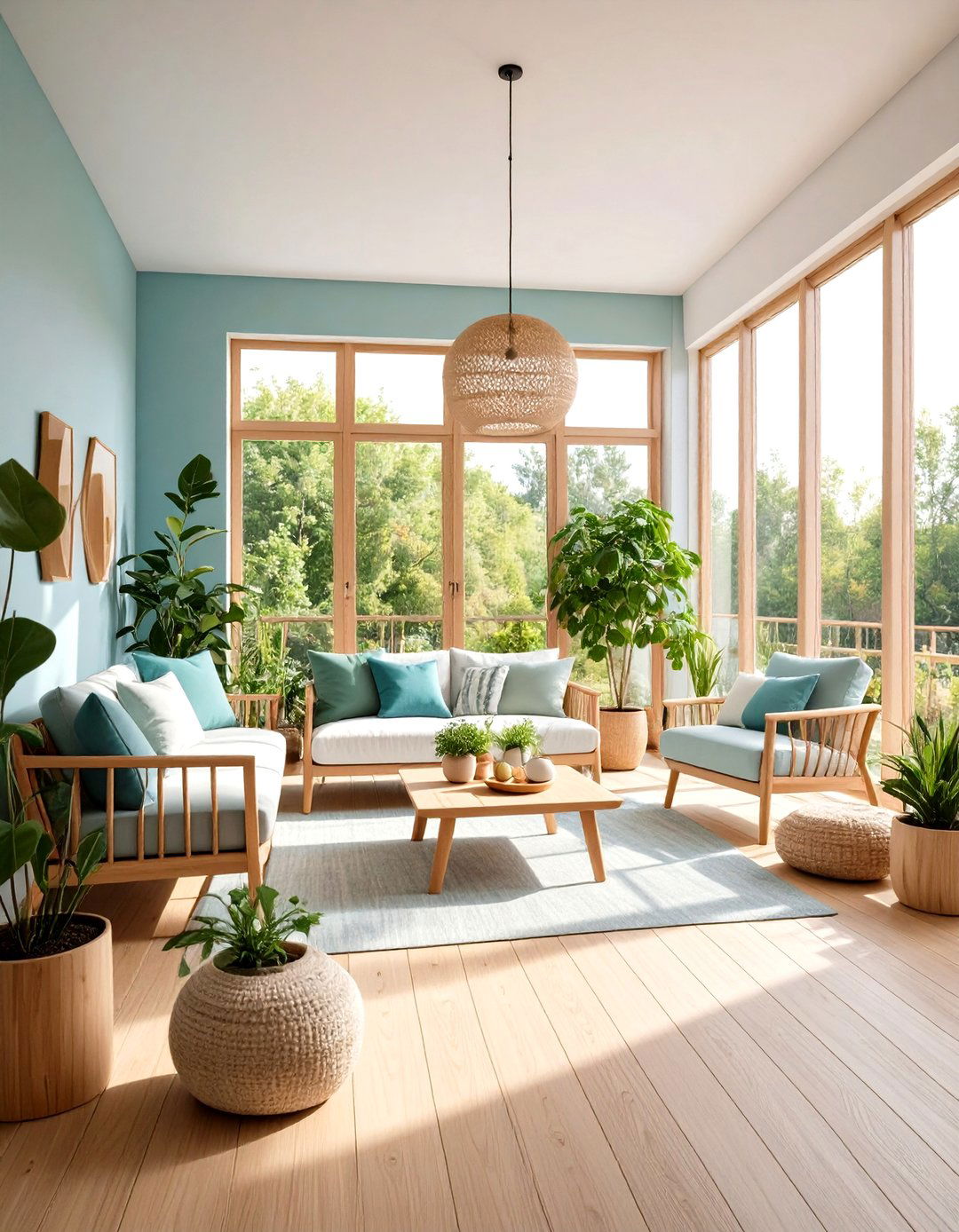 Minimalist Zen Sunroom Design - 24 Mid-century Modern Sunroom Ideas
