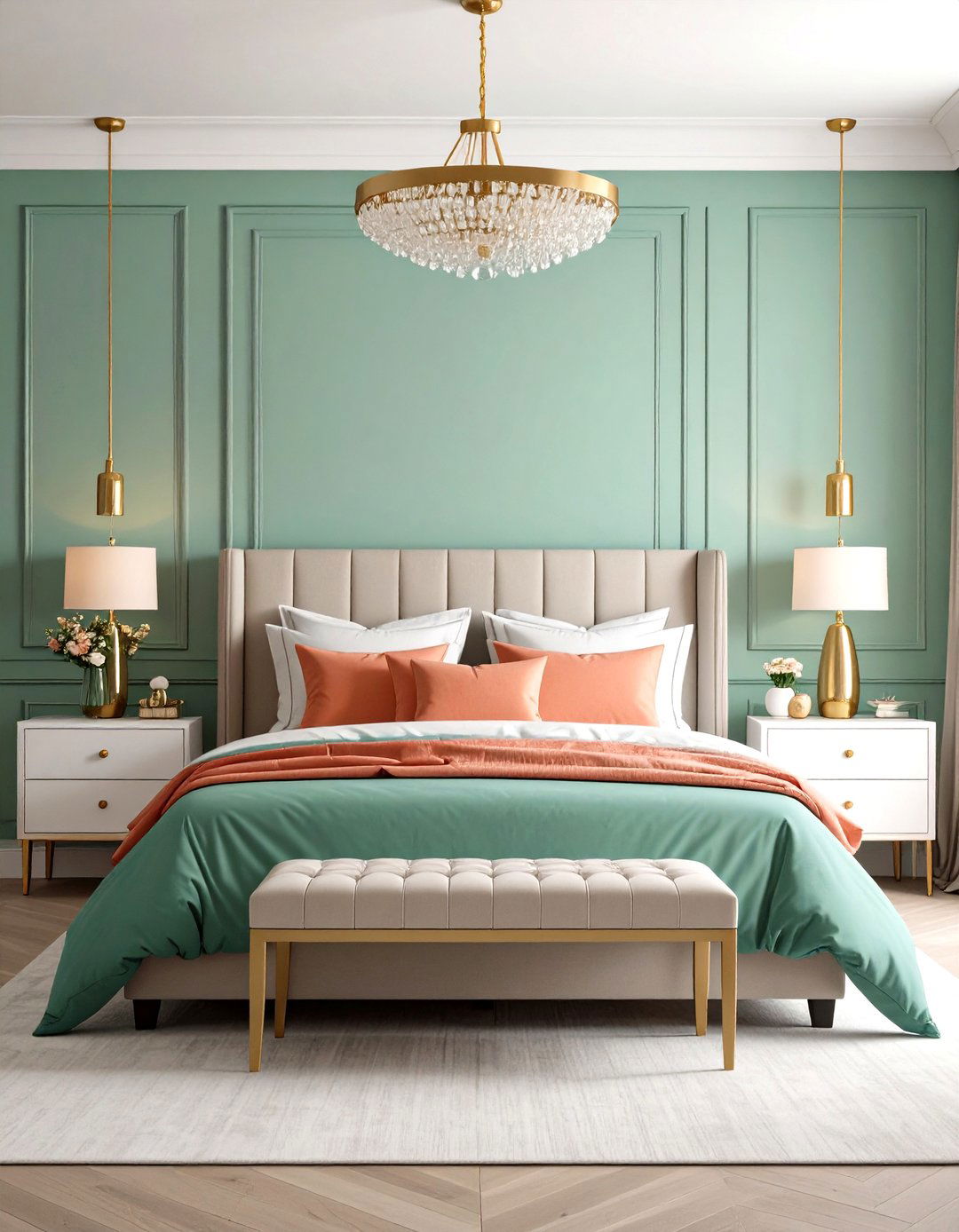 Mint Green Fresh Modern - 24 Colorful Bedroom Ideas