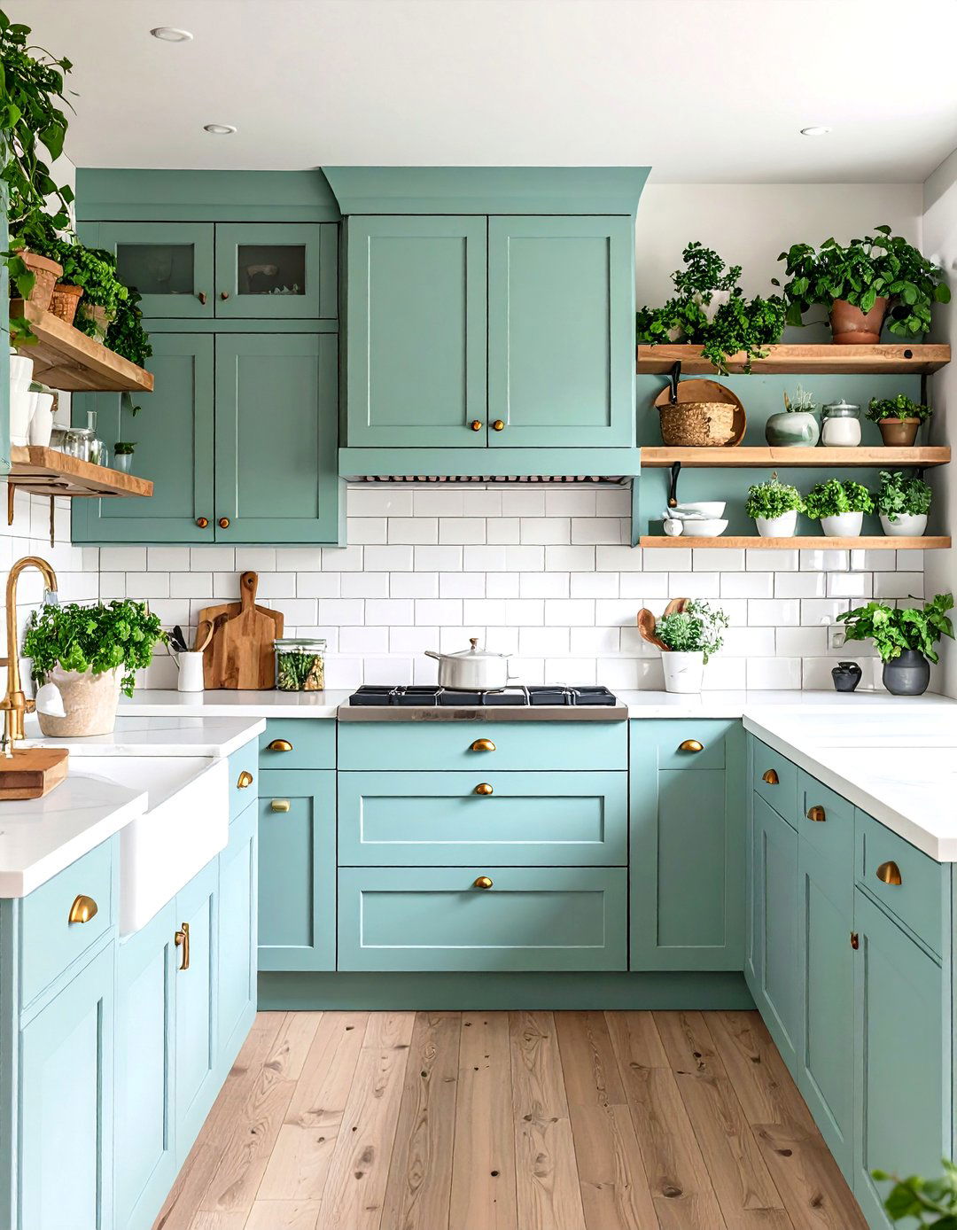 Mint Green Kitchen Cabinets - 24 Pastel Room Ideas