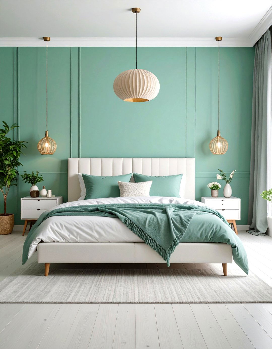 Mint Green Minimalist Bedroom - 24 Light Green Bedroom Ideas