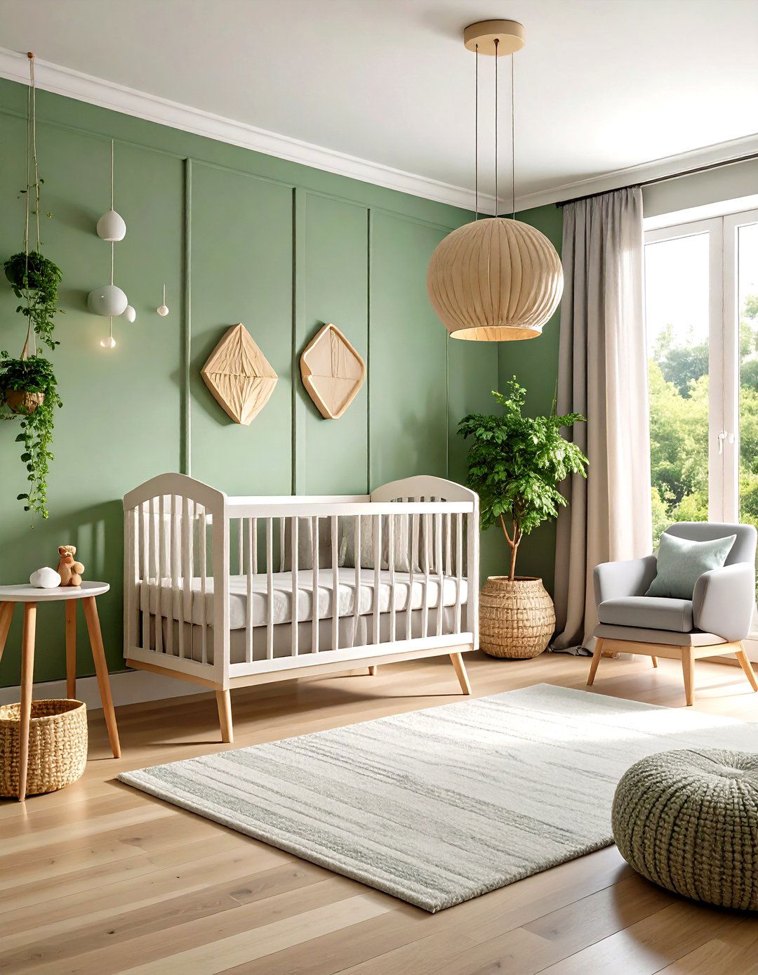 Mint Green Scandinavian Nursery - 24 Green Nursery Ideas