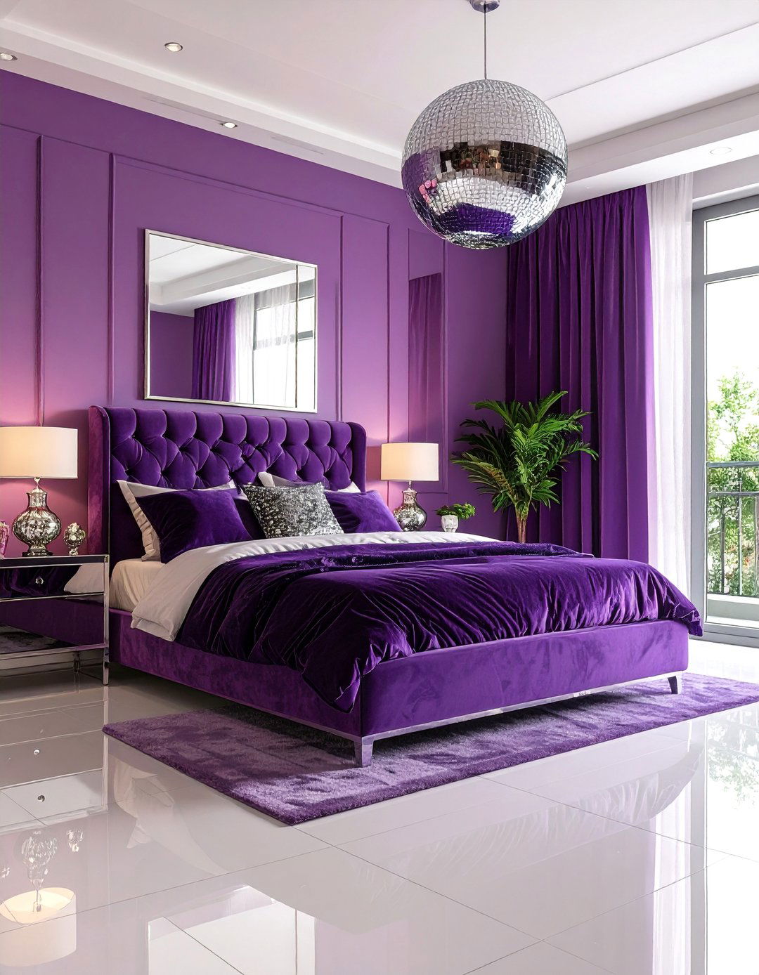 Mirror Ball Disco Bedroom - 24 70s Bedroom Decor Ideas
