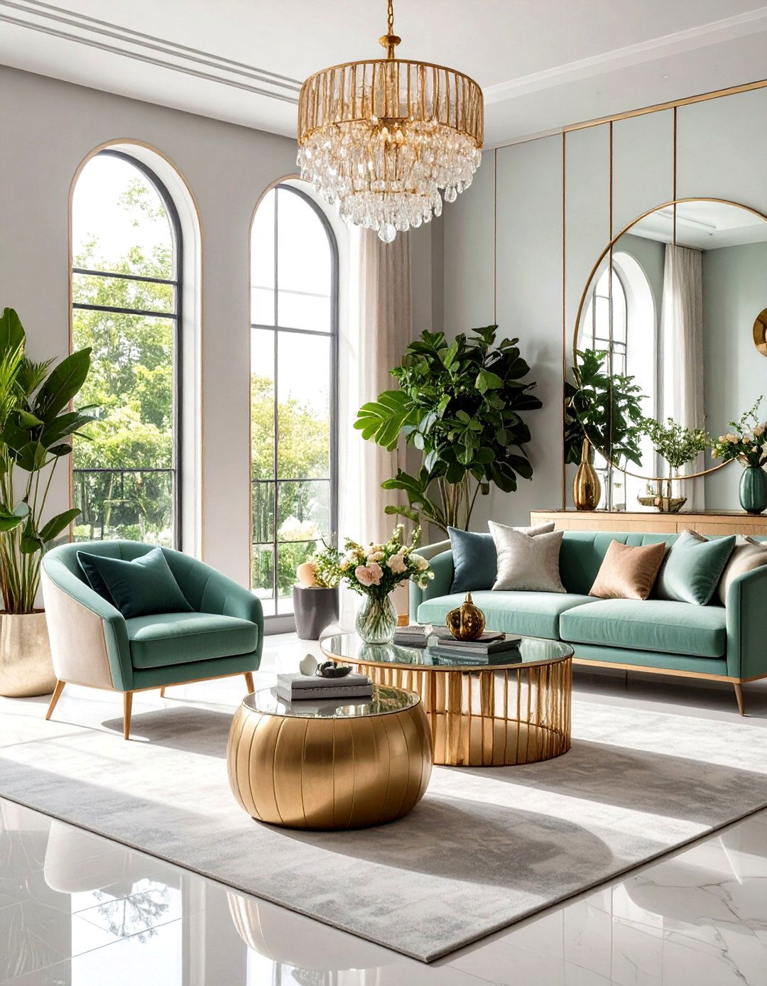 Mirror Energy Amplification - 24 Feng Shui Living Room Ideas