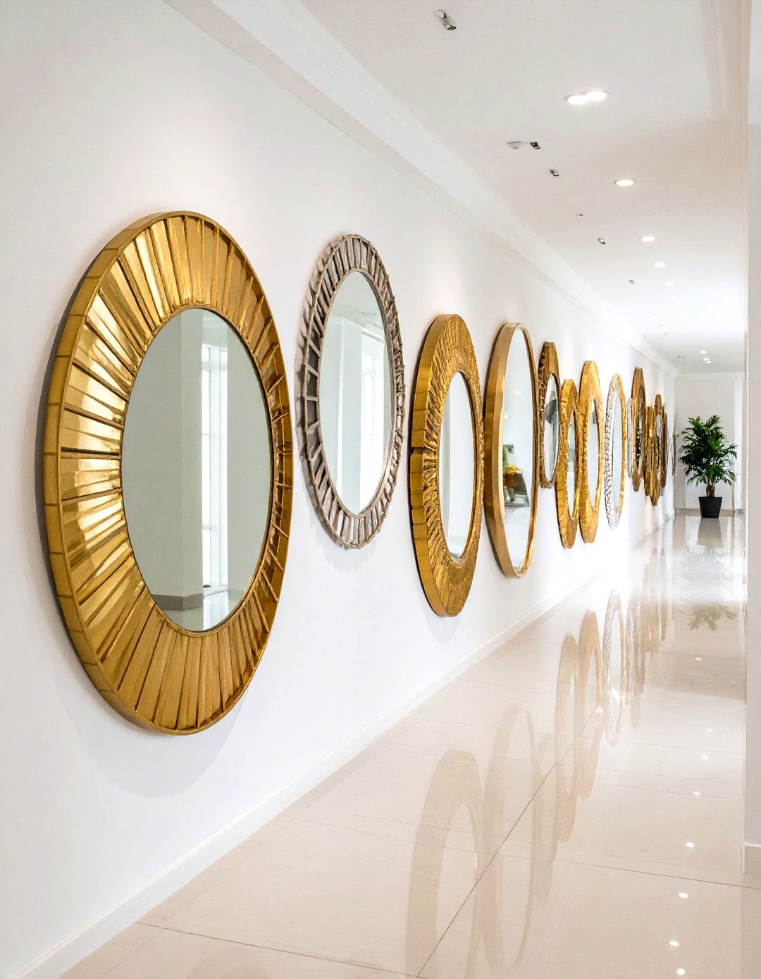 Mirror Gallery Design Concept - 24 Hallway Decor Ideas