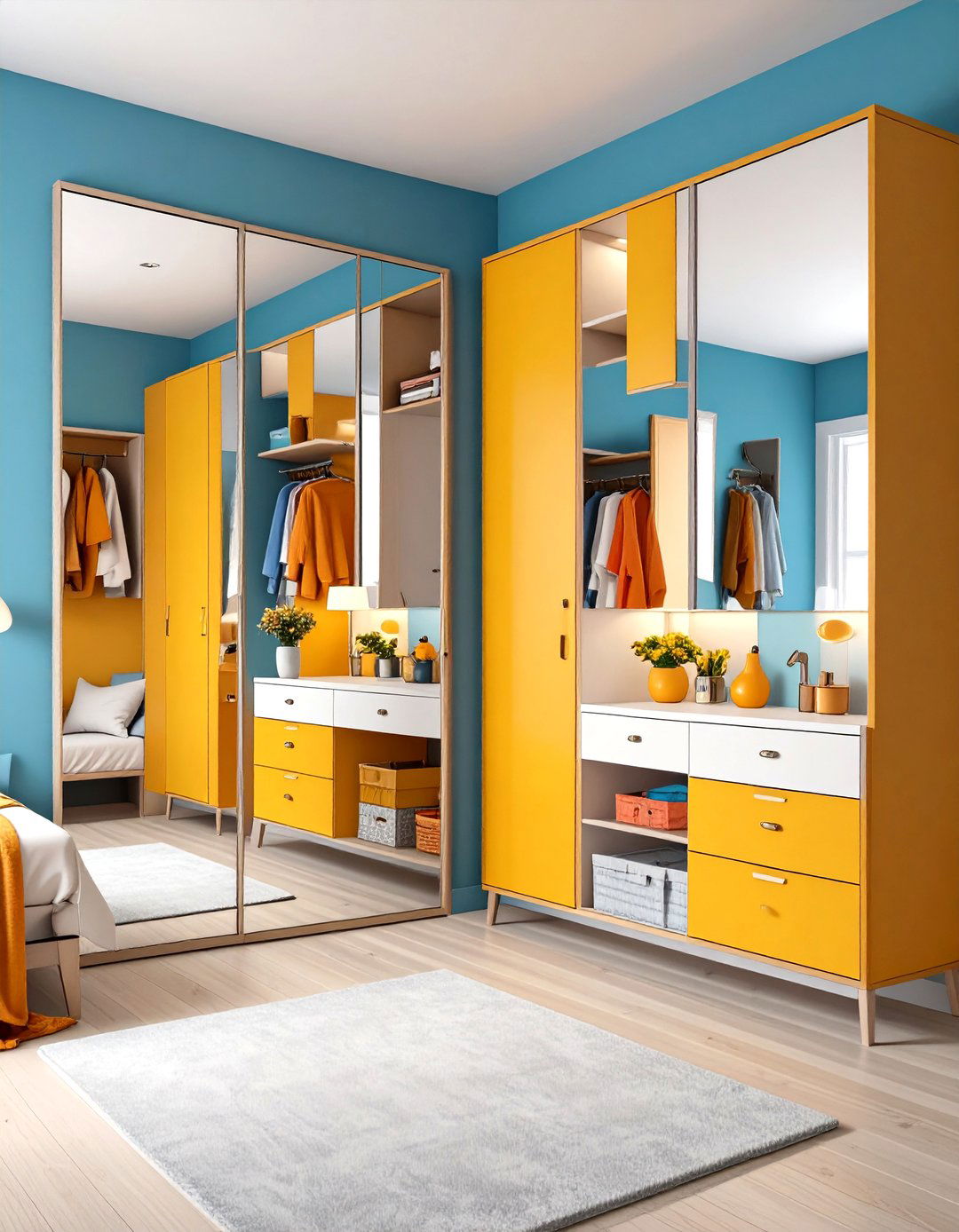 Mirror Magic Space Expansion - 24 Dorm Room Decorating Ideas