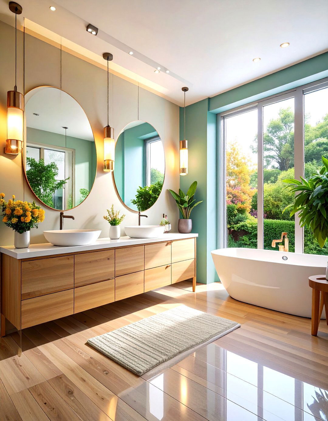 Mirror Maximization Techniques - 24 Small Ensuite Design Ideas