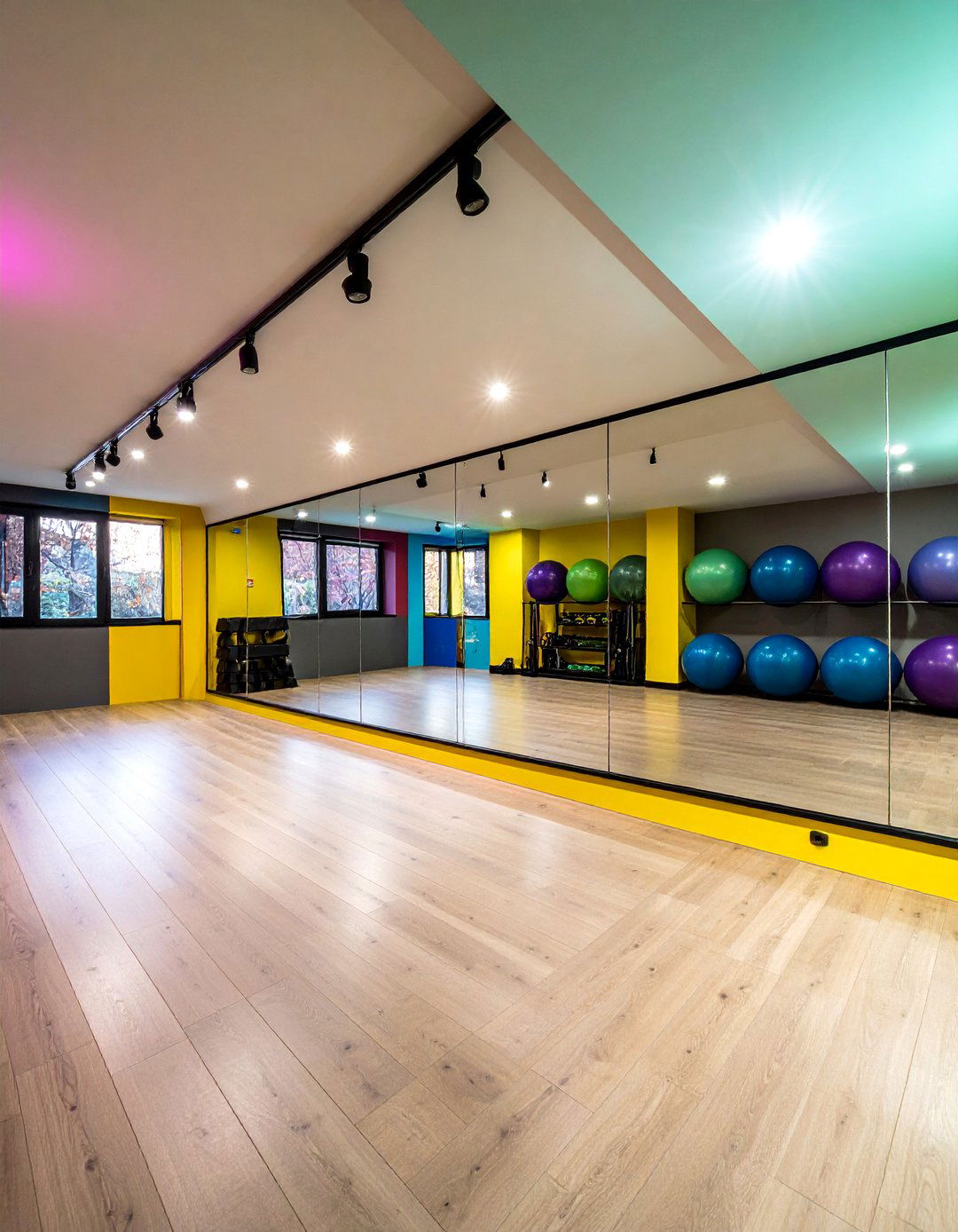 Mirror Panel Expansion Walls - 24 Basement Wall Ideas
