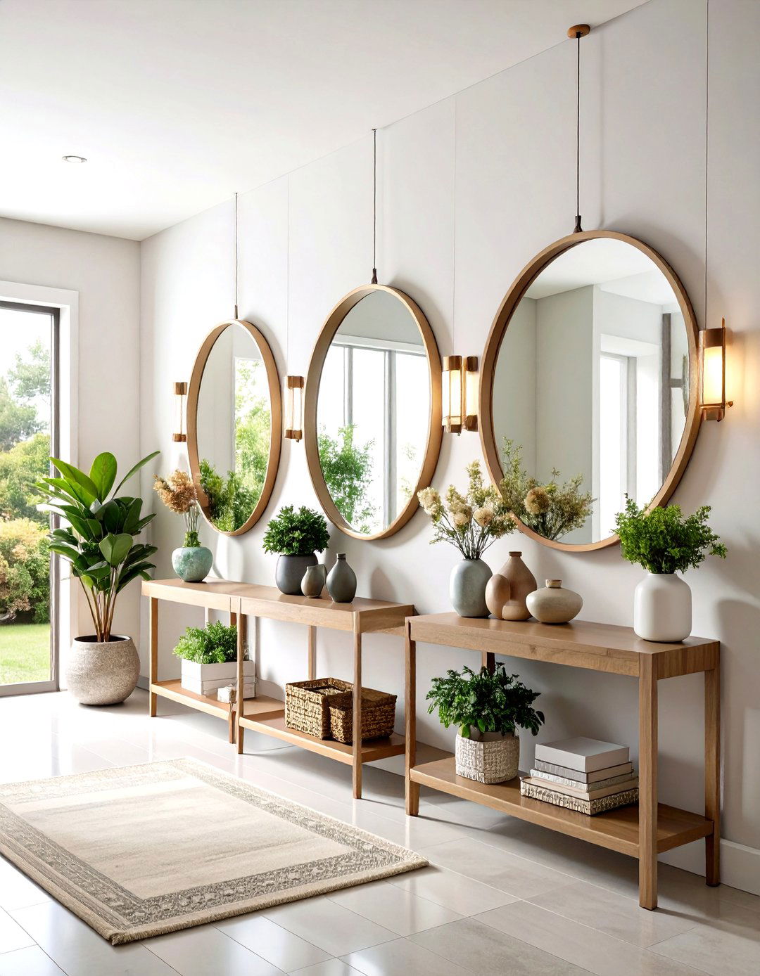 Mirror Wall Arrangements - 24 Entryway Wall Ideas