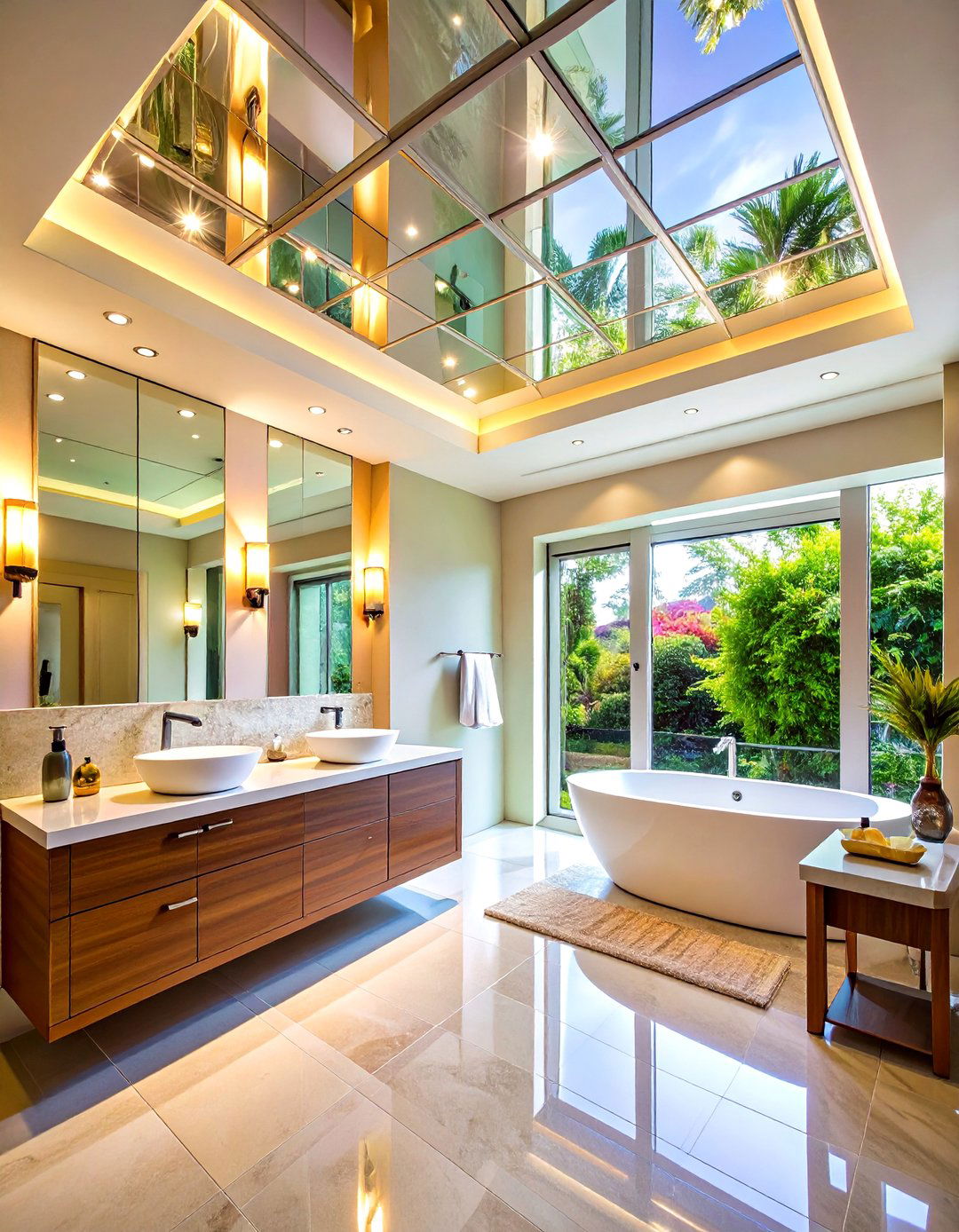 Mirrored Ceiling Treatment