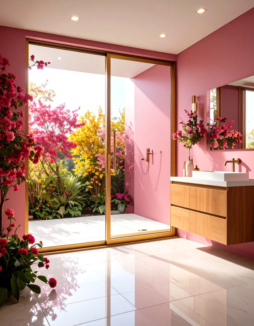 Mirrored Sliding Bathroom Doors - 24 Bathroom Door Ideas