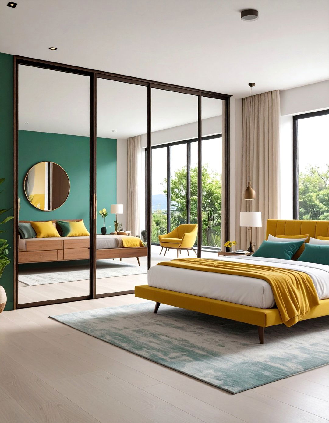 Mirrored Sliding Panel Door - 24 Hidden Door Ideas