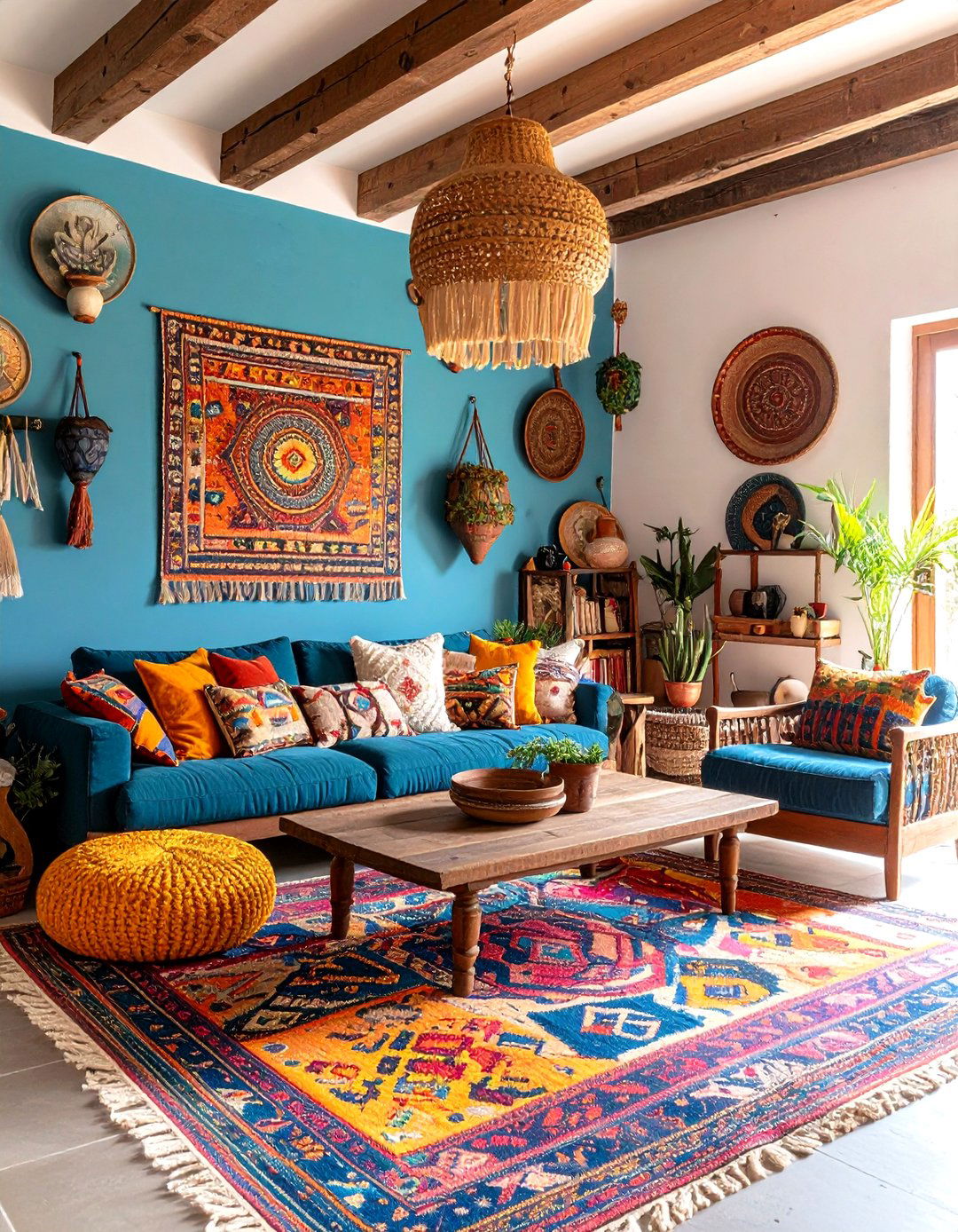 Mixed Cultural Elements Living Room - 24 Southwestern Living Room Ideas