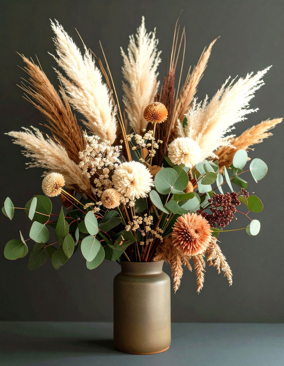 Mixed Dried Flower Bouquets - 24 Pampas Grass Decor Ideas