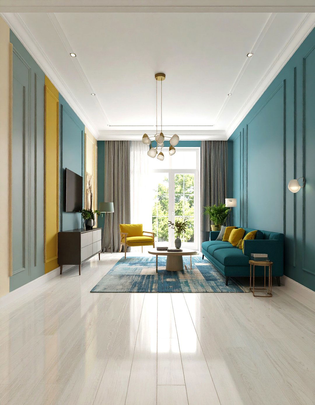 Mixed Height Panel Combinations for Dynamic Interest - 24 Wall Molding Ideas