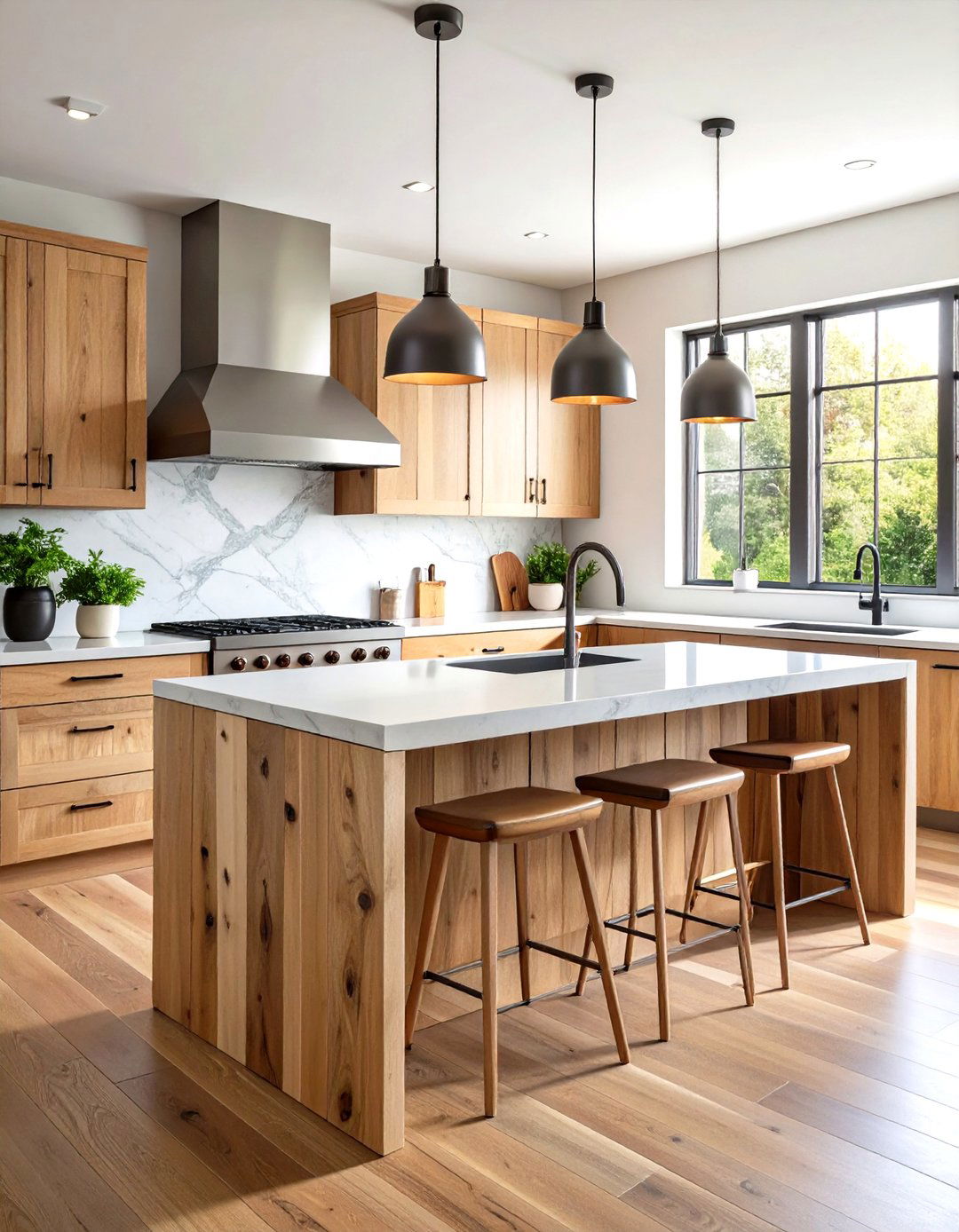 Mixed Material Combination - 24 kitchen island decor ideas