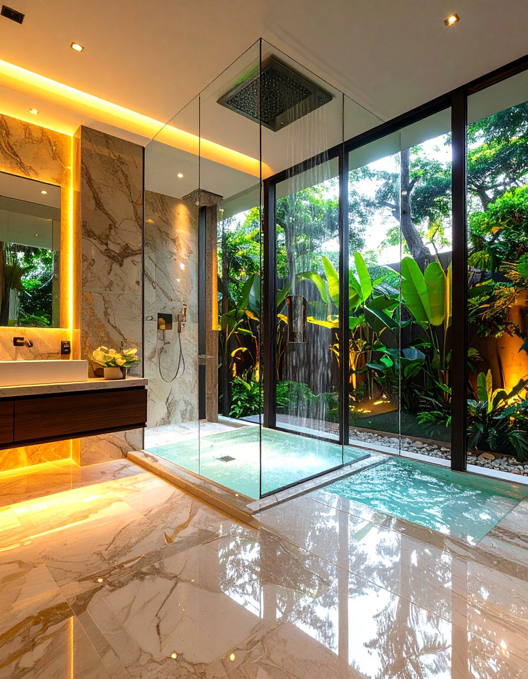 Mixed Material Combinations - 24 Shower Wall Ideas