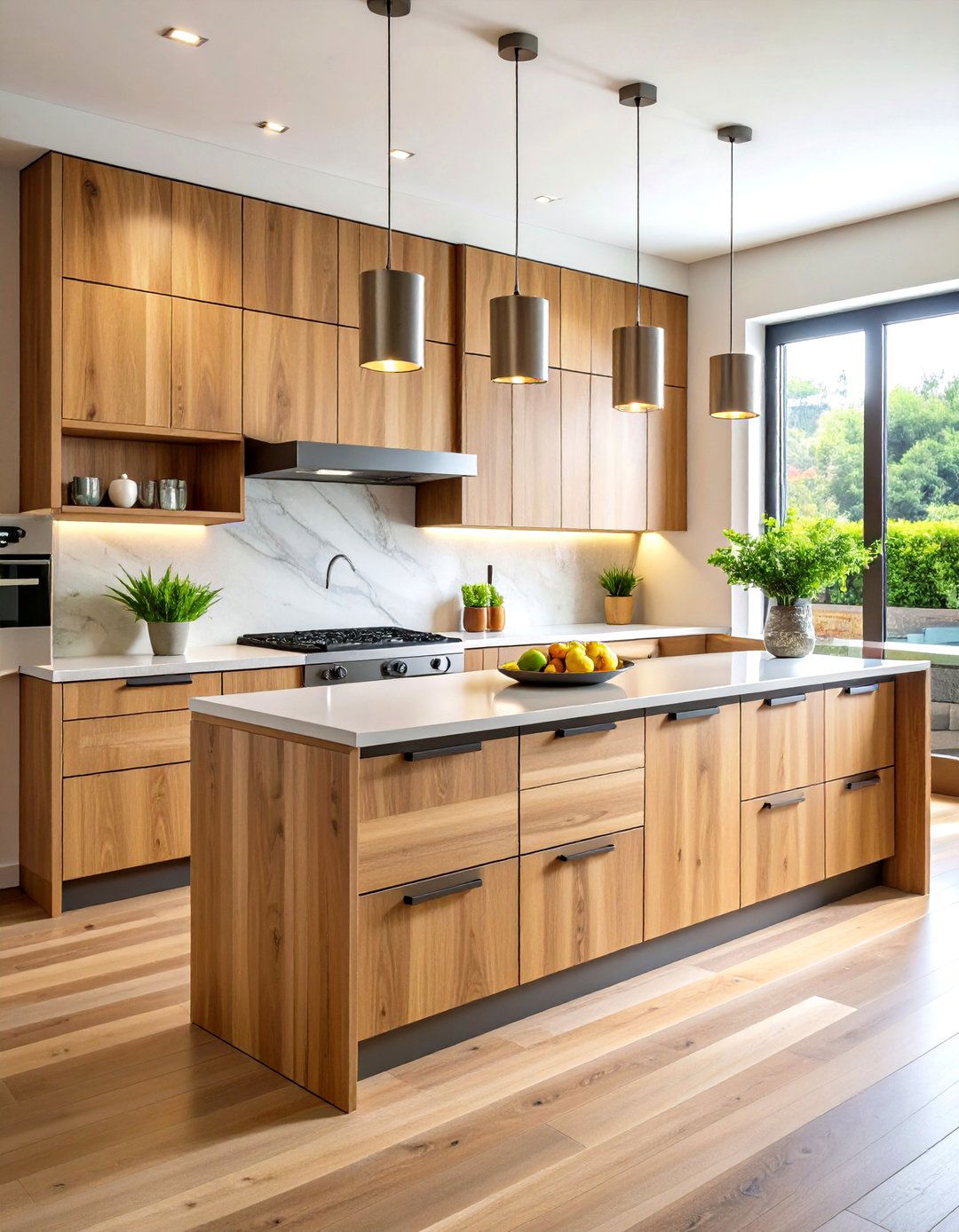Mixed Material Contemporary Kitchen Doors - 24 Kitchen Door Design Ideas
