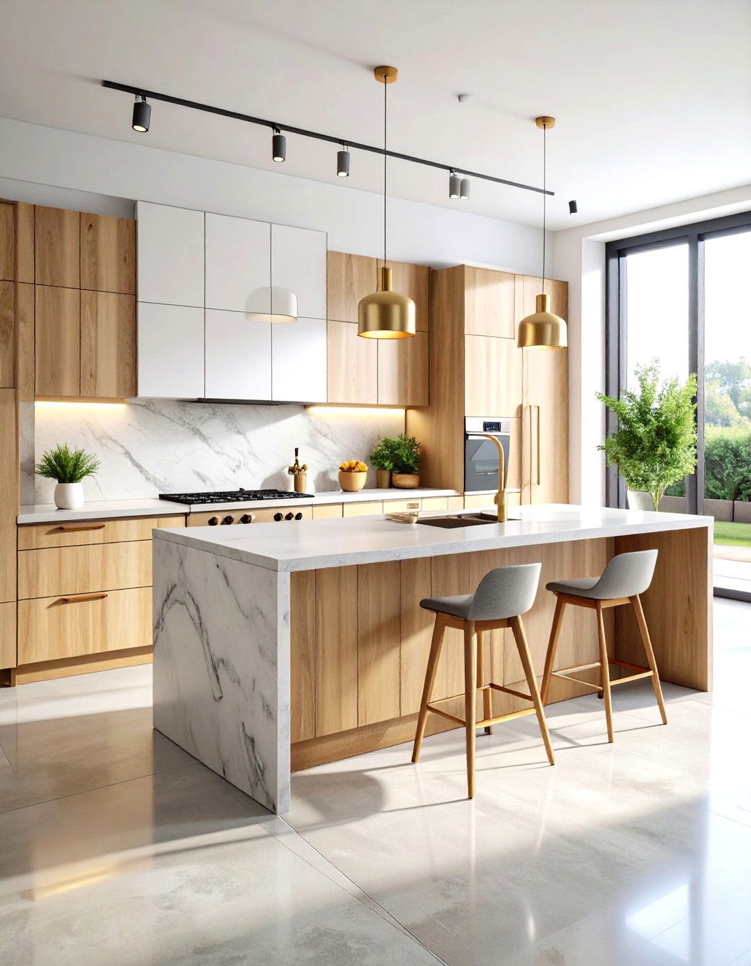 Mixed Material Finish Kitchen Style - 24 Dream Kitchen Ideas