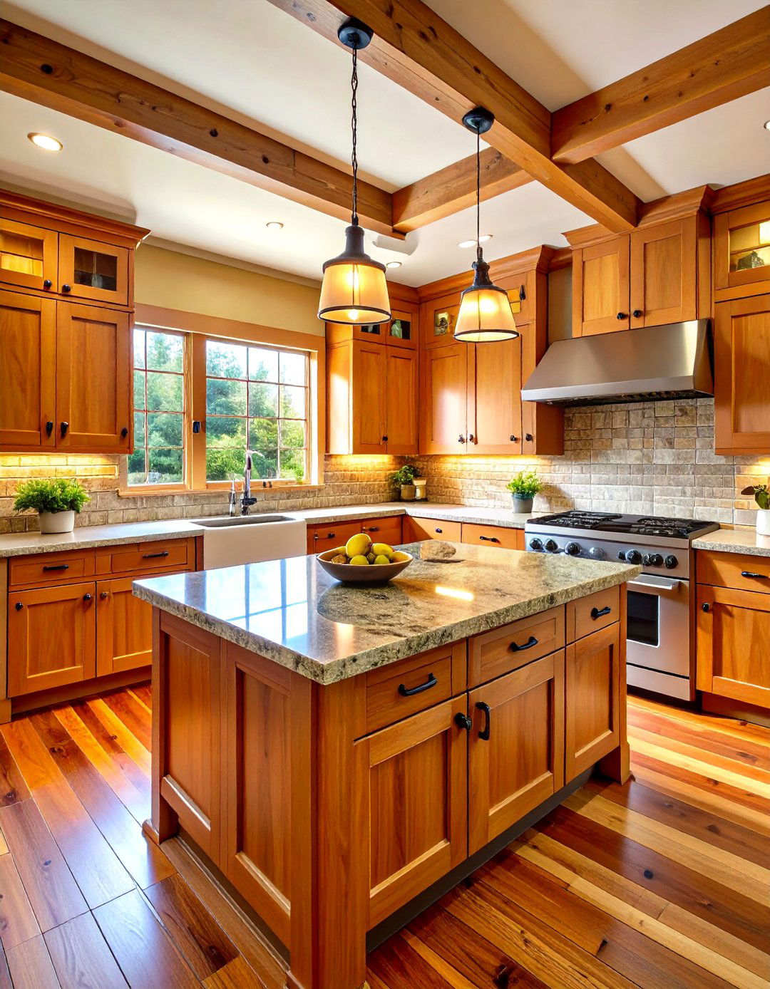 Mixed Material Texture Kitchen - 24 Cabin Kitchen Ideas