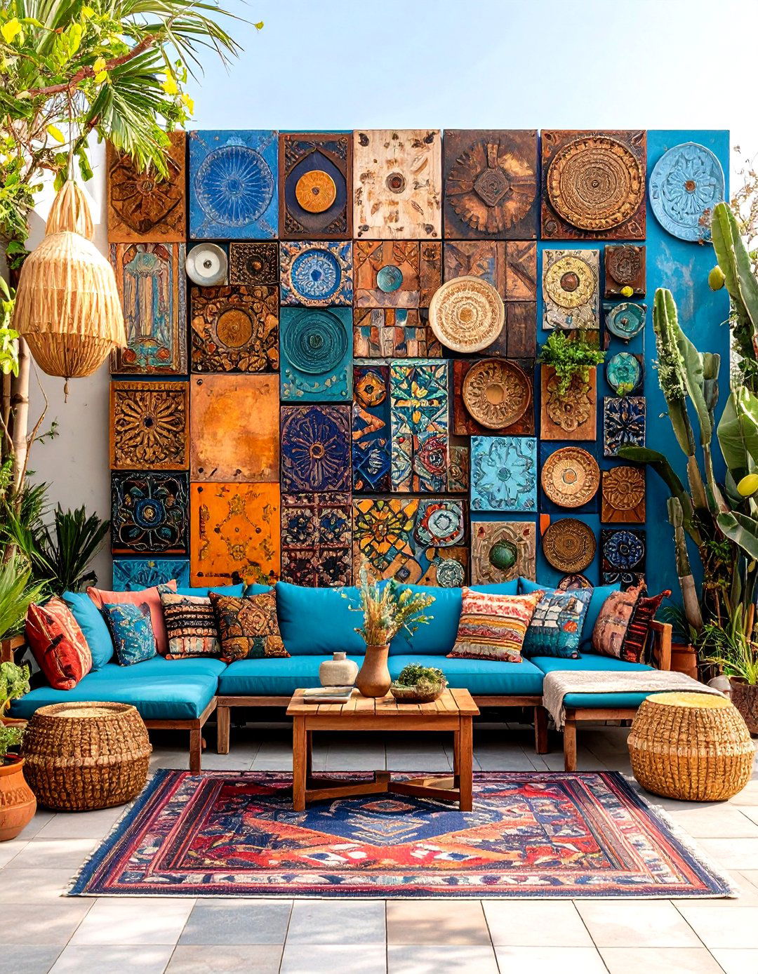 Mixed Media Collage Wall Installations - 24 Outdoor Wall Decor Ideas