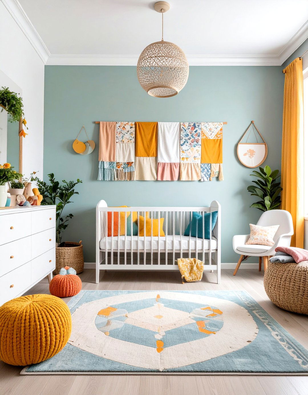 Mixed Media Collage - 24 Nursery Accent Wall Ideas