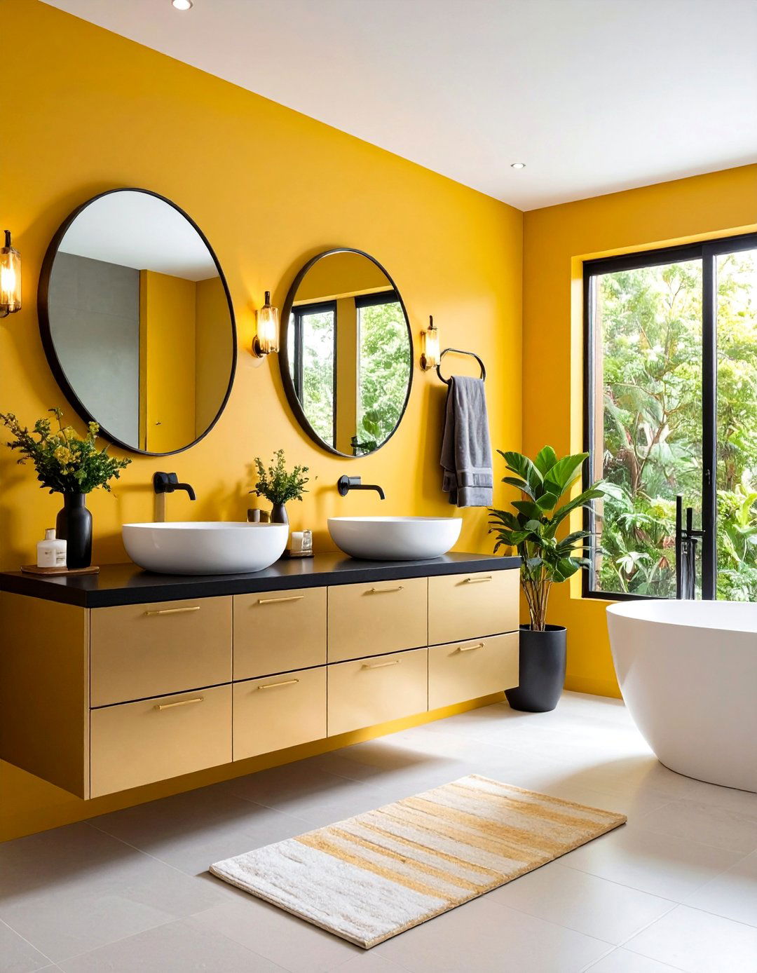 Mixed Metal Finish Bathroom - 24 Apartment Bathroom Ideas