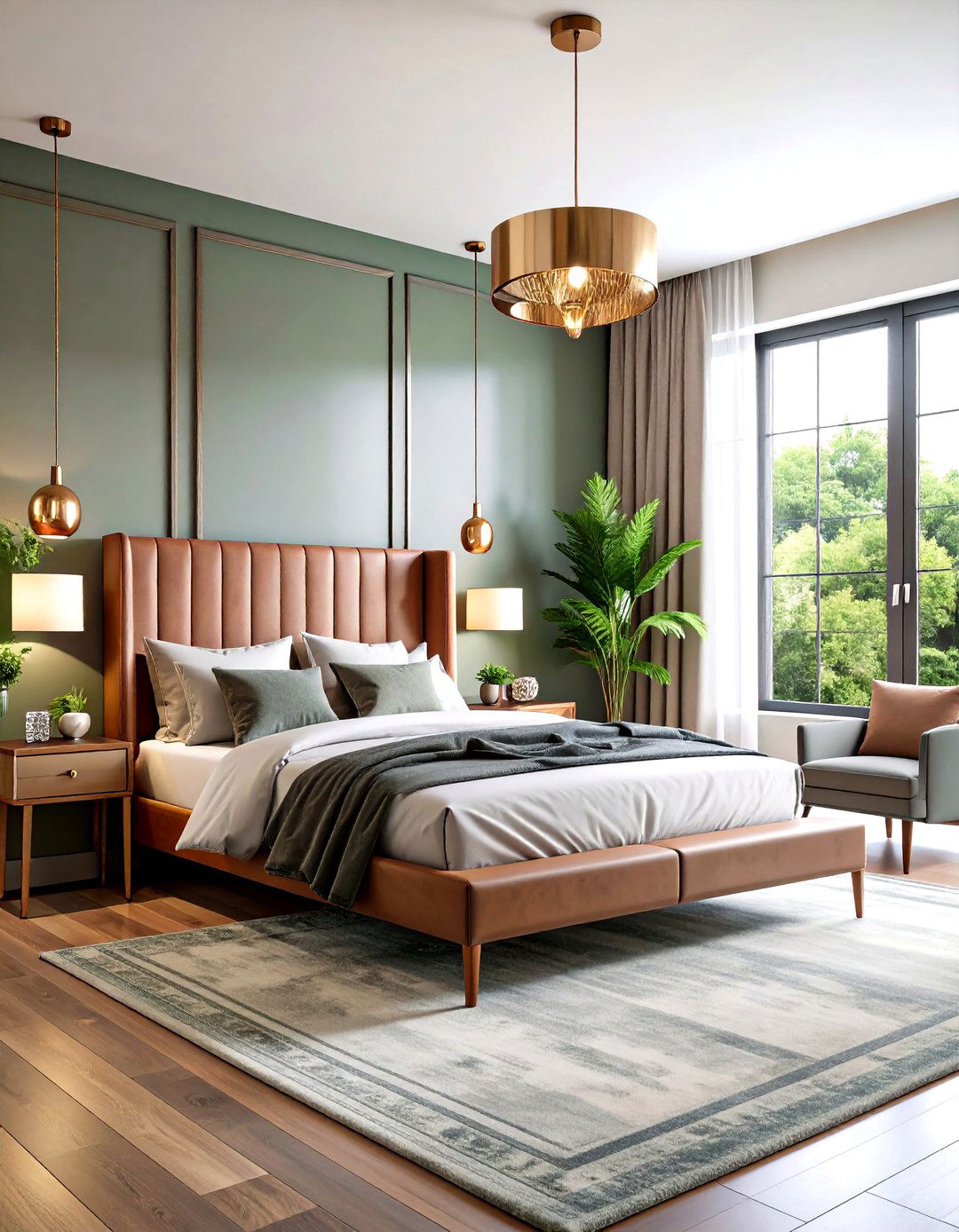 Mixed Metal Finish Coordination - 24 Industrial Bedroom Ideas