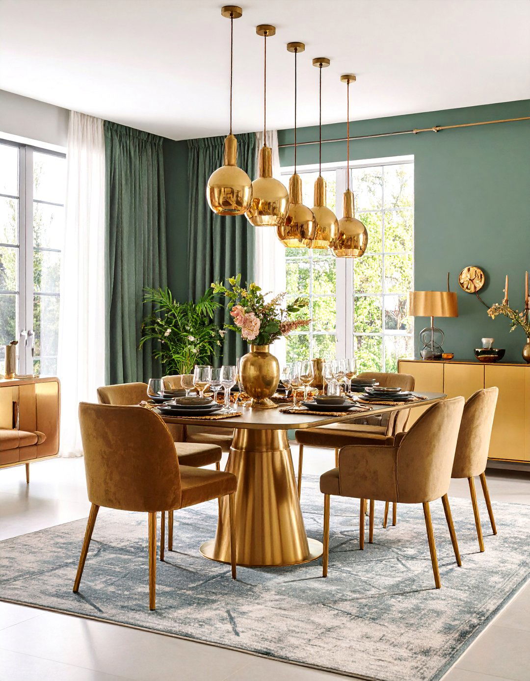 Mixed Metal Finishes - 24 Casual Dining Room Ideas