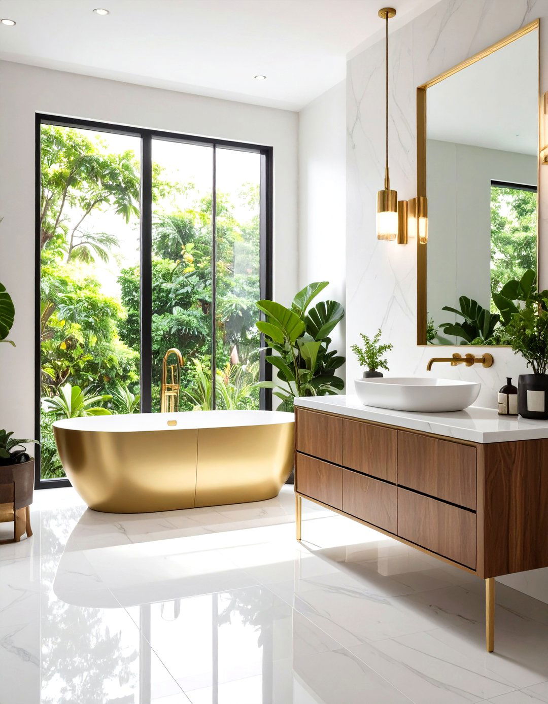 Mixed Metal Fixture Combinations - 24 Modern Shower Ideas