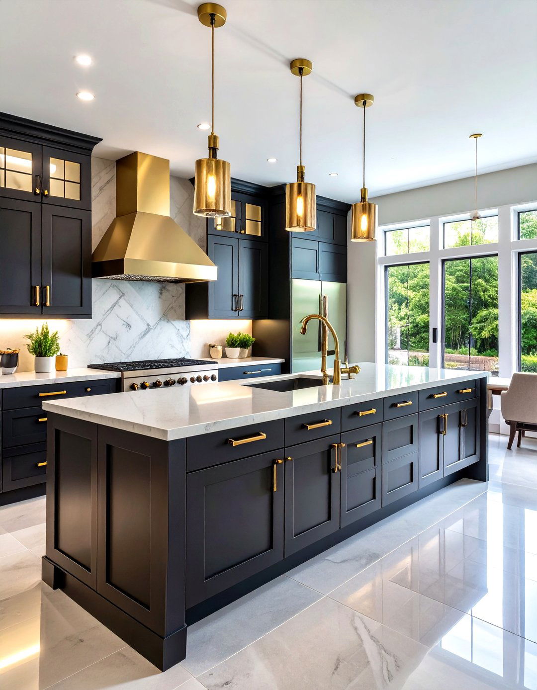 Mixed Metal Hardware Finishes - 24 Luxury Kitchen Ideas