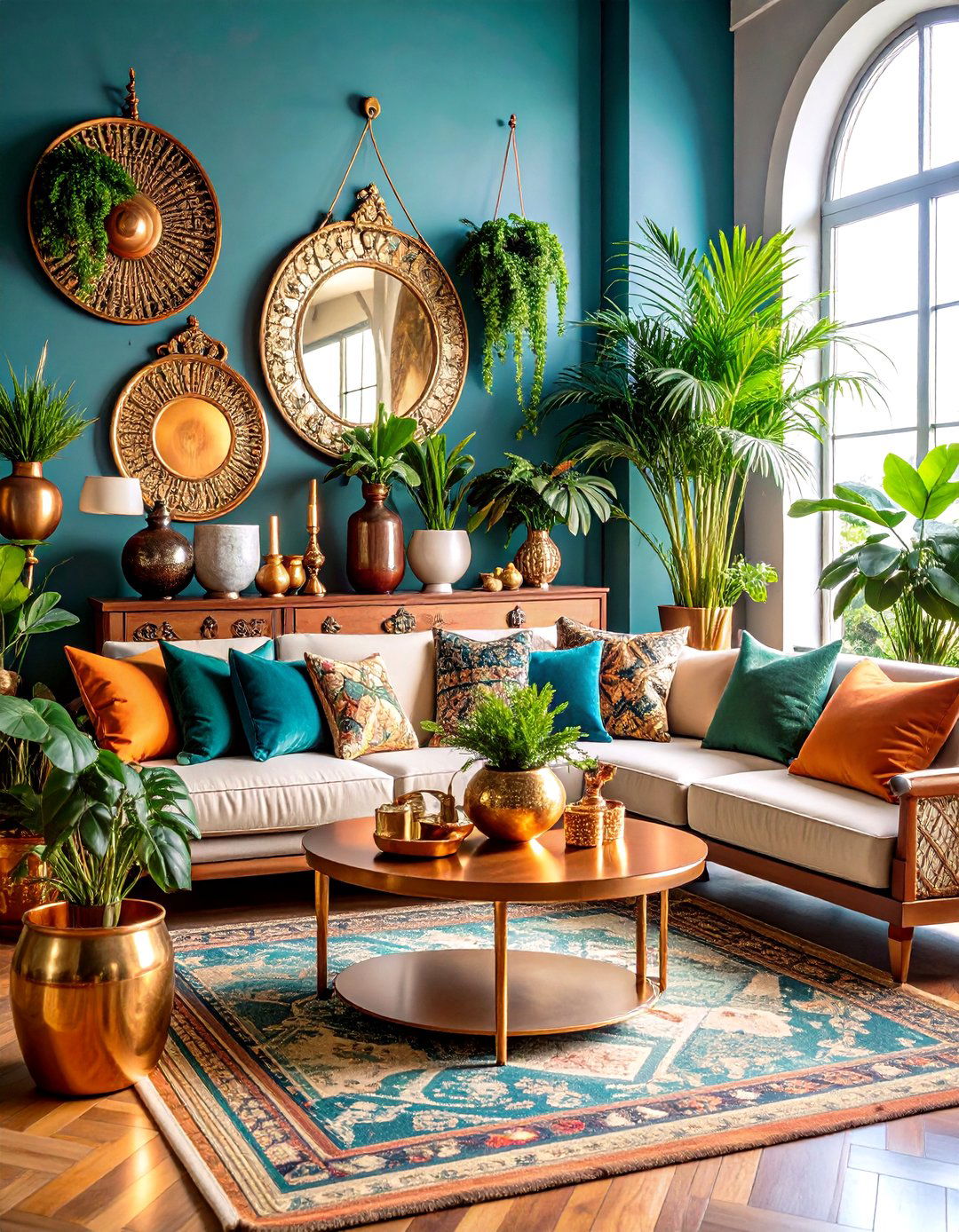Mixed Metallic Accent Collection - 24 Bohemian Interior Design Ideas