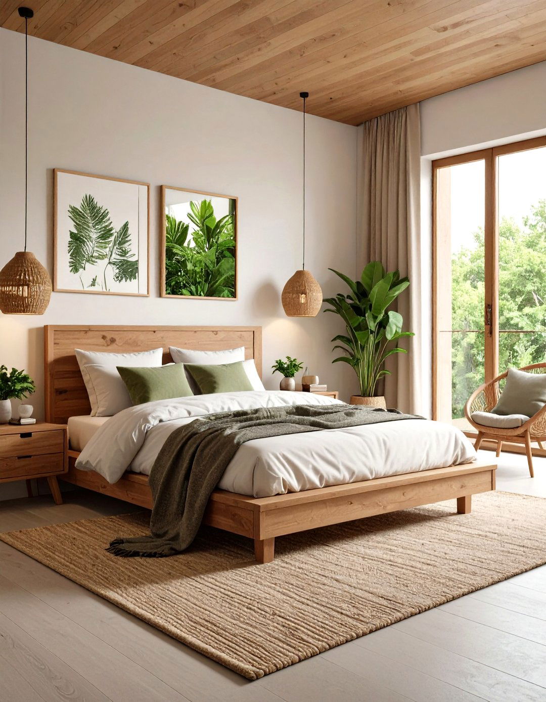 Mixed Natural Material Combinations - 24 earthy bedroom ideas