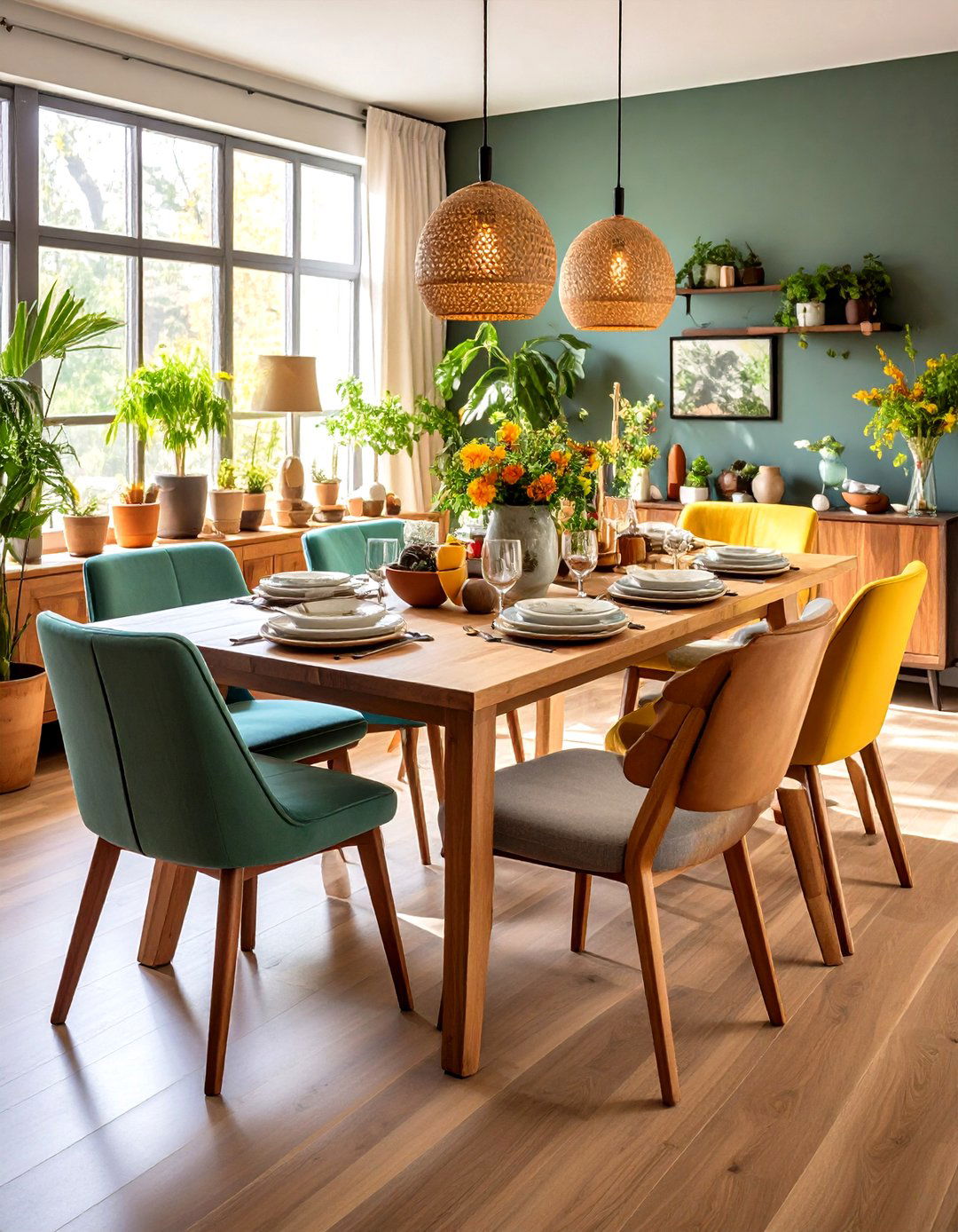 Mixed Seating Arrangements - 24 Small Dining Room Ideas